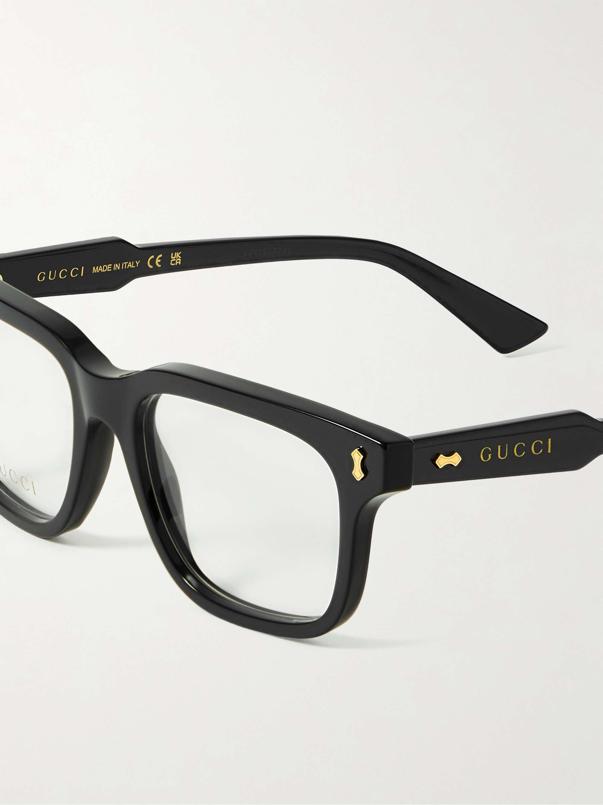 GUCCI EYEWEAR Square-Frame Acetate Optical Glasses for Men | MR PORTER