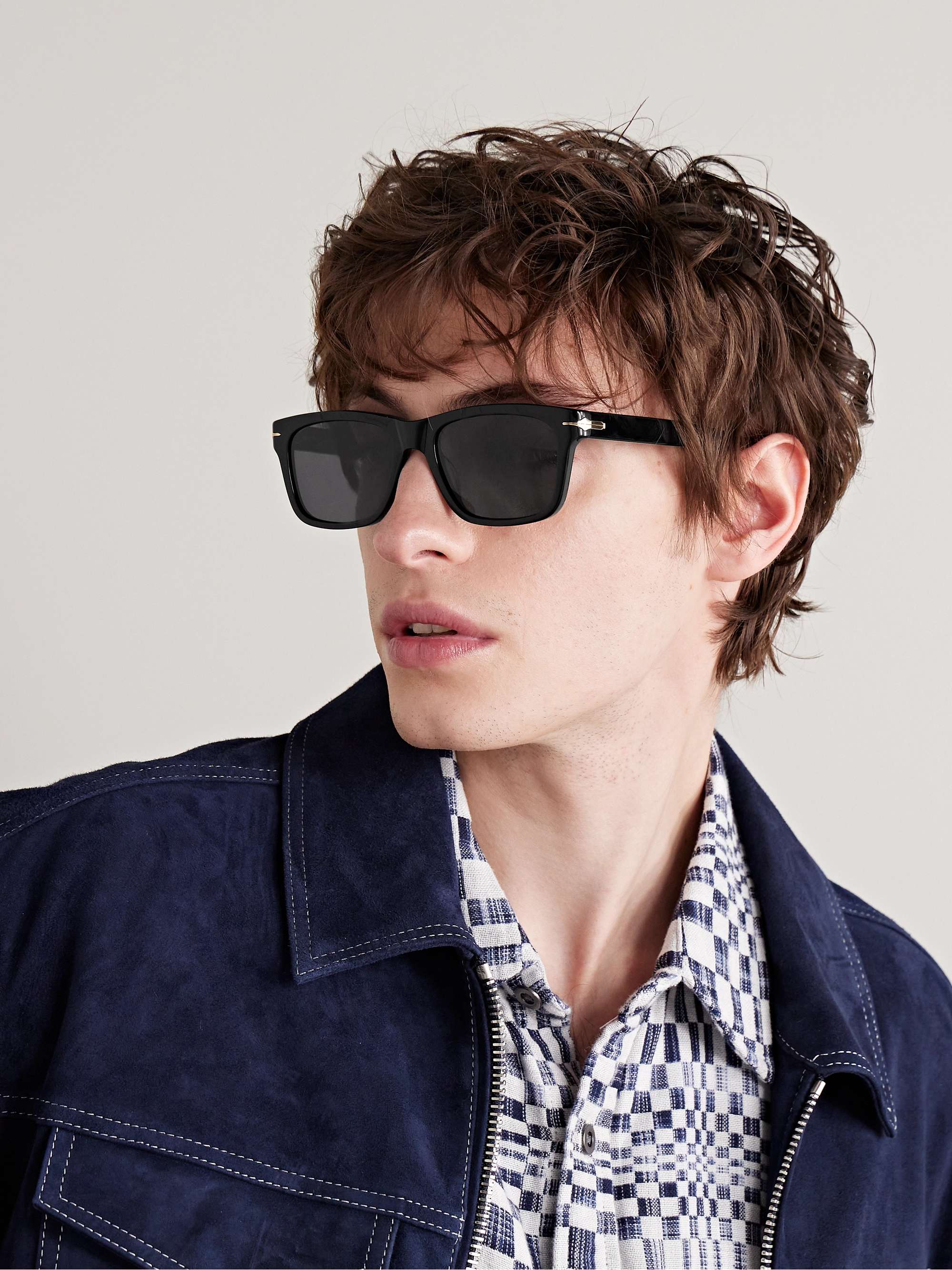 MONTBLANC Square-Frame Acetate Sunglasses for Men | MR PORTER