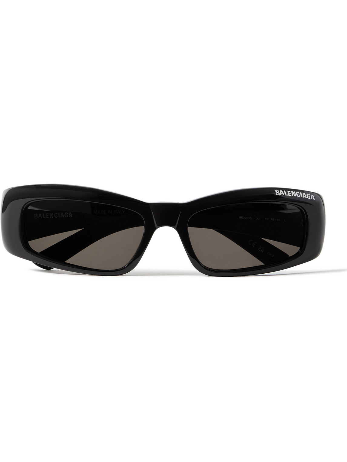 Balenciaga Rectangular-frame Acetate Sunglasses In Black | ModeSens