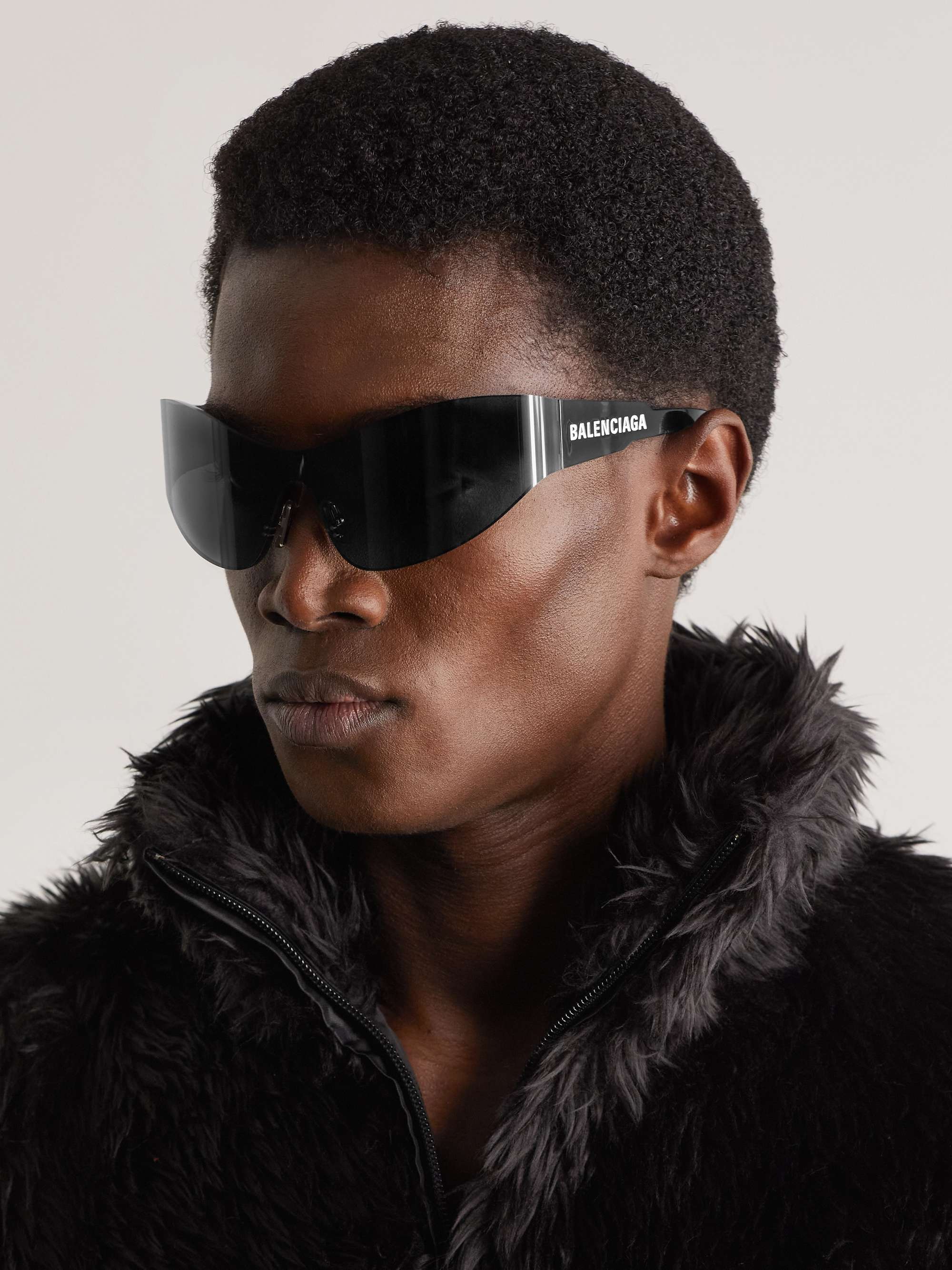 BALENCIAGA EYEWEAR Frameless Acetate Sunglasses for Men | MR PORTER