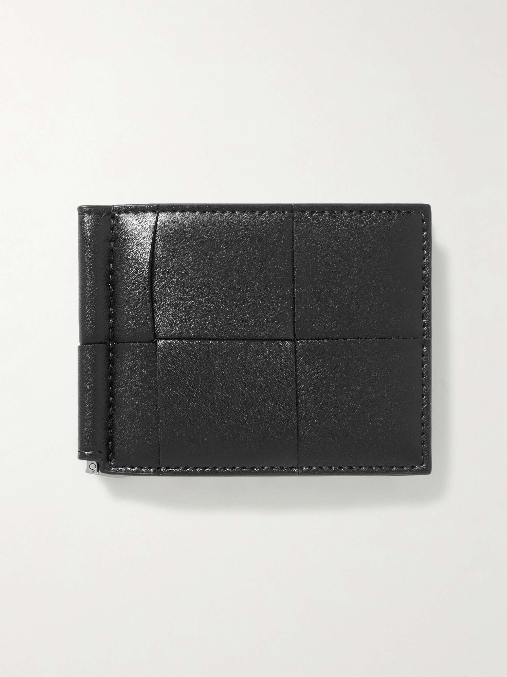 Black Cassette Intrecciato Leather Bifold Cardholder with Money Clip | BOTTEGA  VENETA | MR PORTER