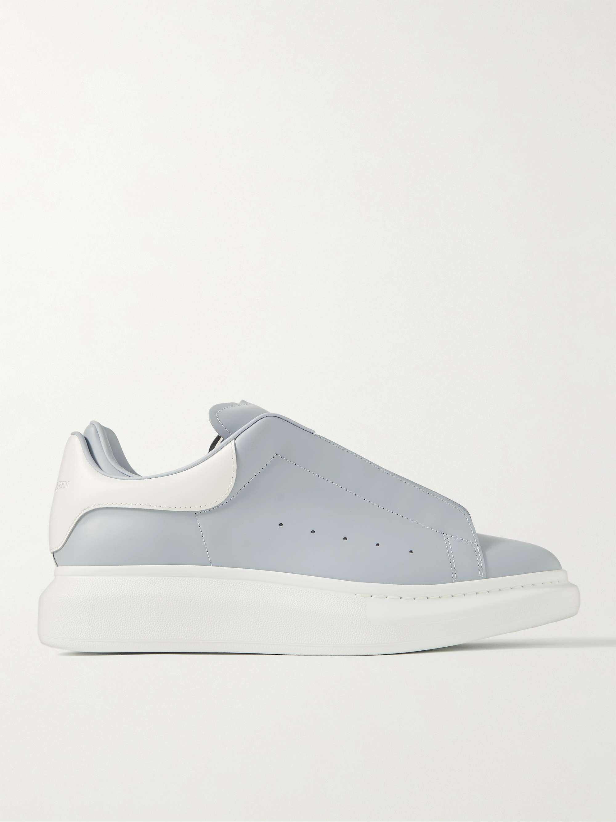 ALEXANDER MCQUEEN Exaggerated-Sole Two-Tone Leather Sneakers | MR PORTER