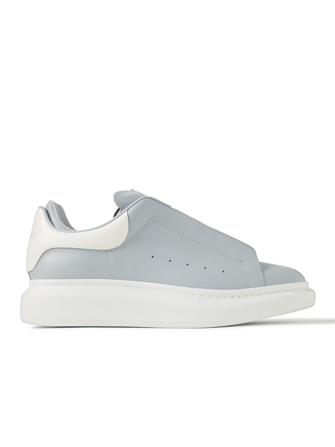 Alexander Mcqueen Exaggerated-sole Two-tone Leather Sneakers In Blue |  ModeSens