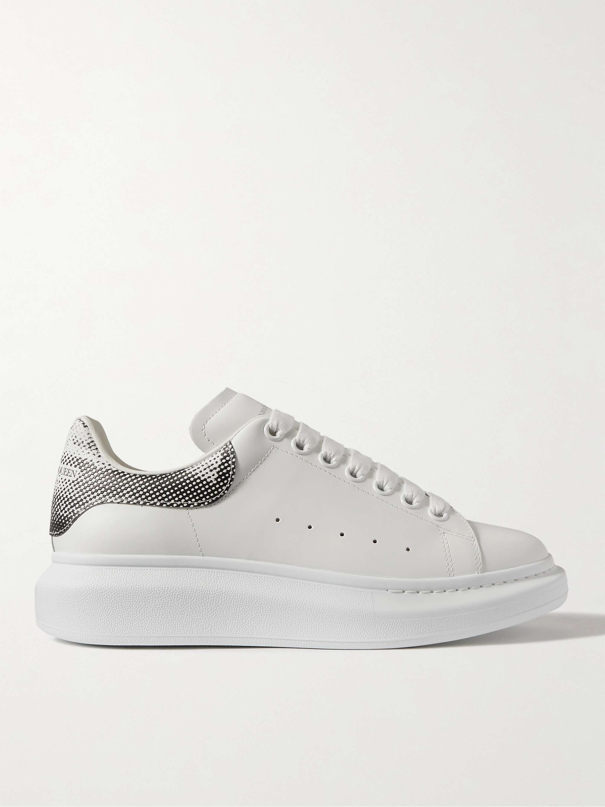 ALEXANDER MCQUEEN Printed Exaggerated-Sole Leather Sneakers for Men | MR  PORTER