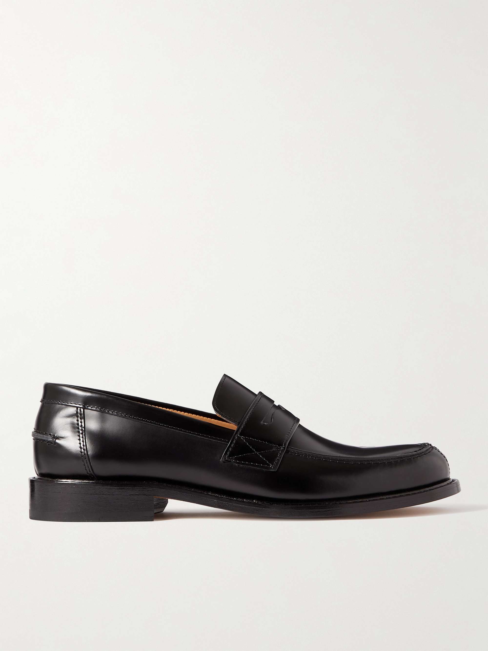 MR P. Scott Polished-Leather Penny Loafers for Men | MR PORTER