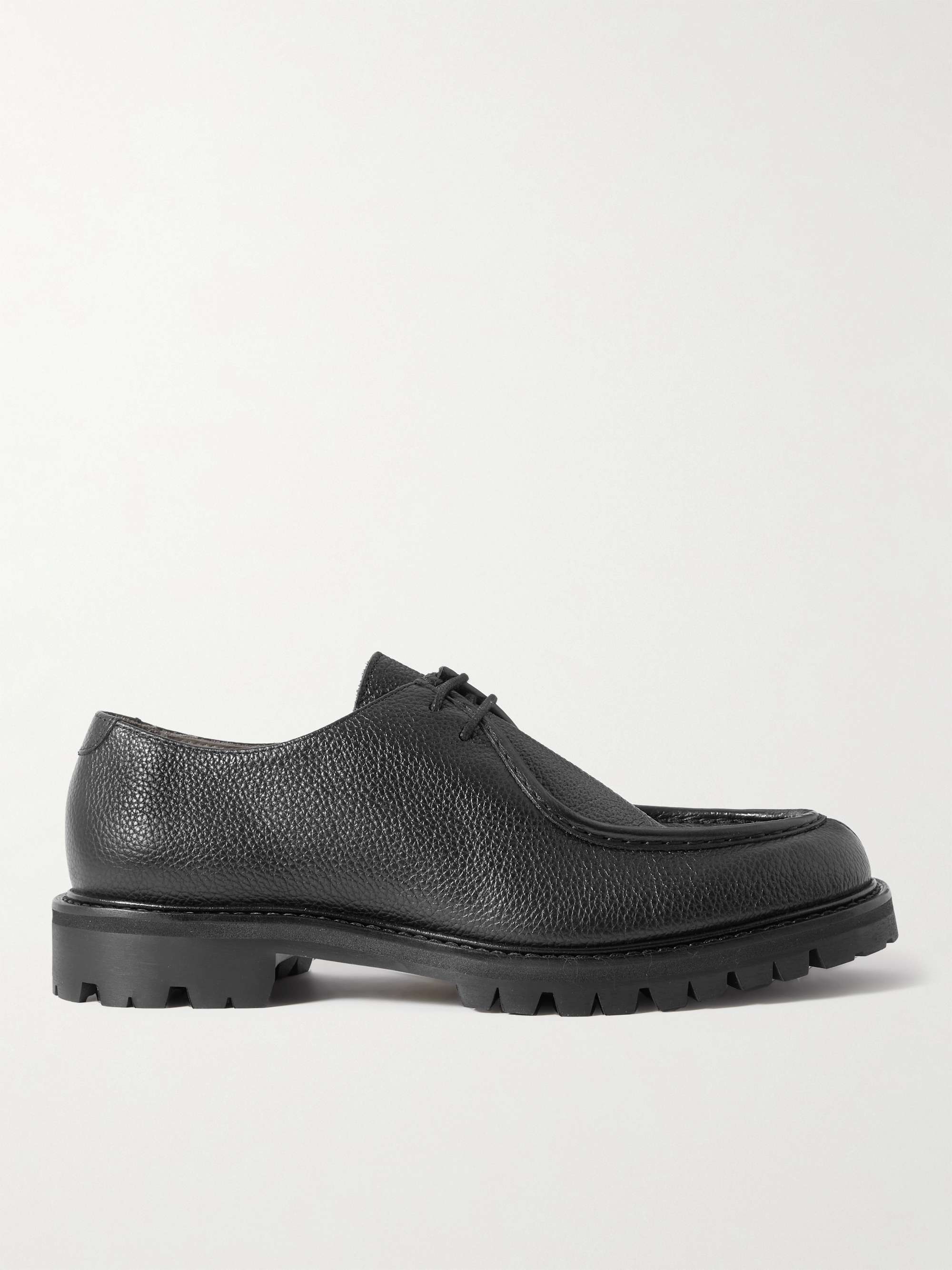 MR P. Jacques Pebble-Grain Leather Derby Shoes for Men | MR PORTER