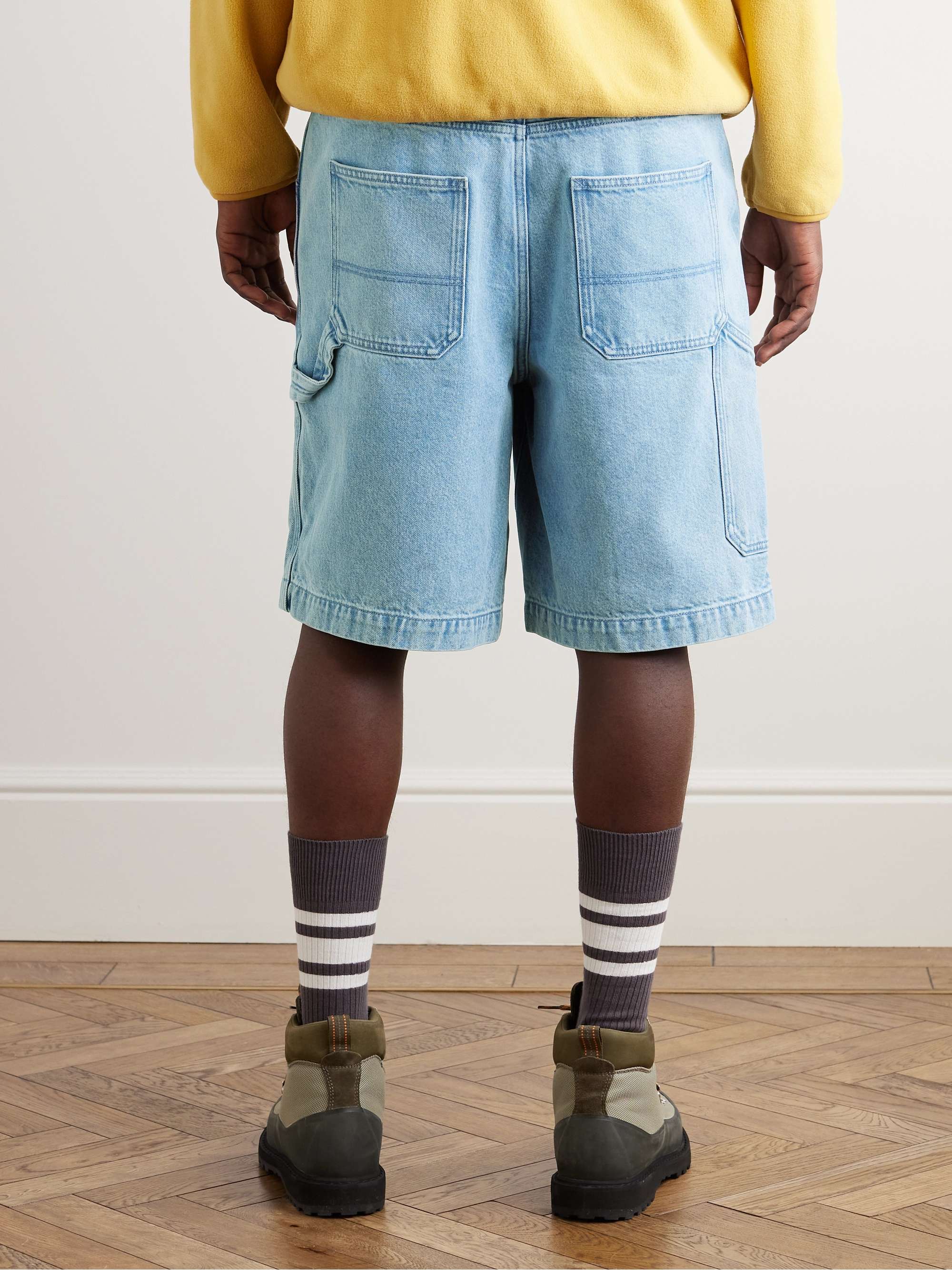ARKET Frank Straight-Leg Denim Cargo Shorts for Men | MR PORTER