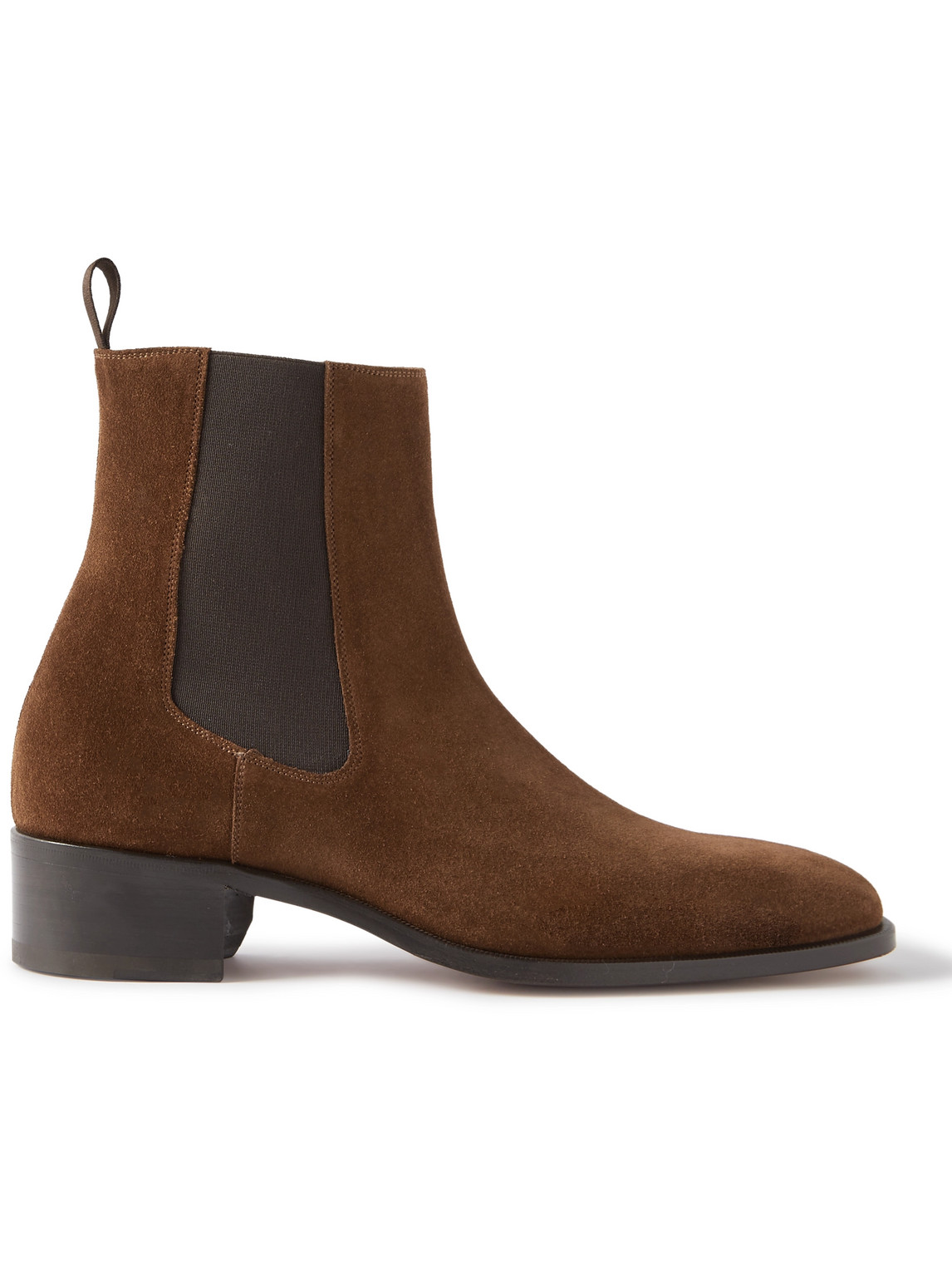 Tom Ford Alec Suede Chelsea Boots In Brown