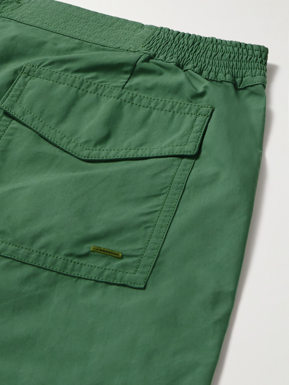 Shop Sid Mashburn Straight-leg Mid-length Swim Shorts In Green