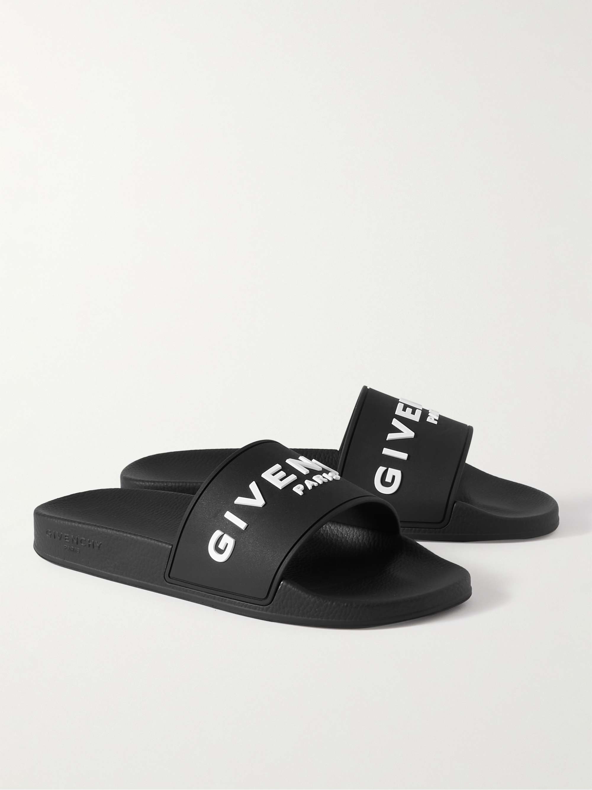 GIVENCHY Logo-Embossed Rubber Slides for Men | MR PORTER