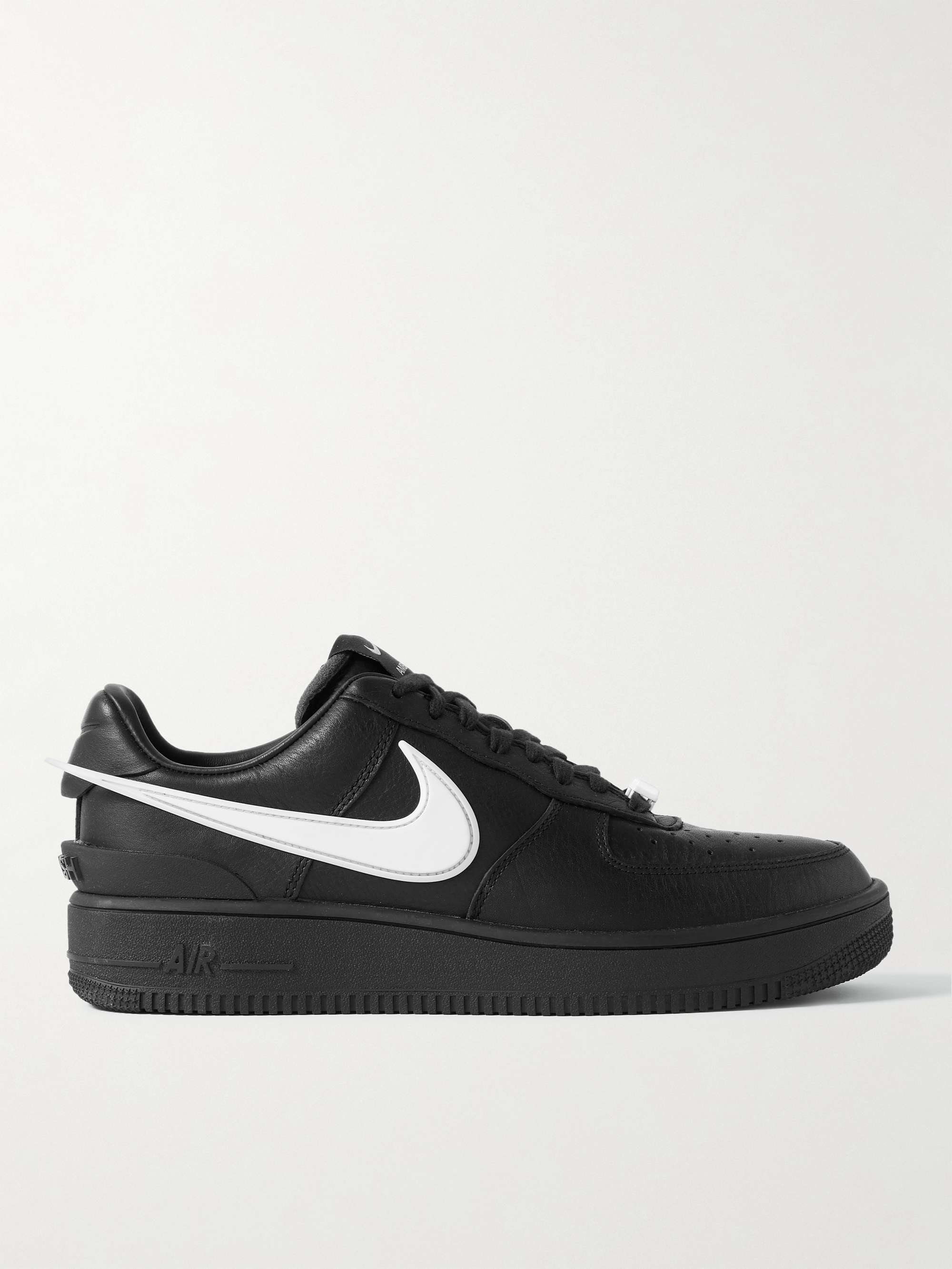 NIKE + AMBUSH Air Force 1 Rubber-Trimmed Leather Sneakers | MR PORTER