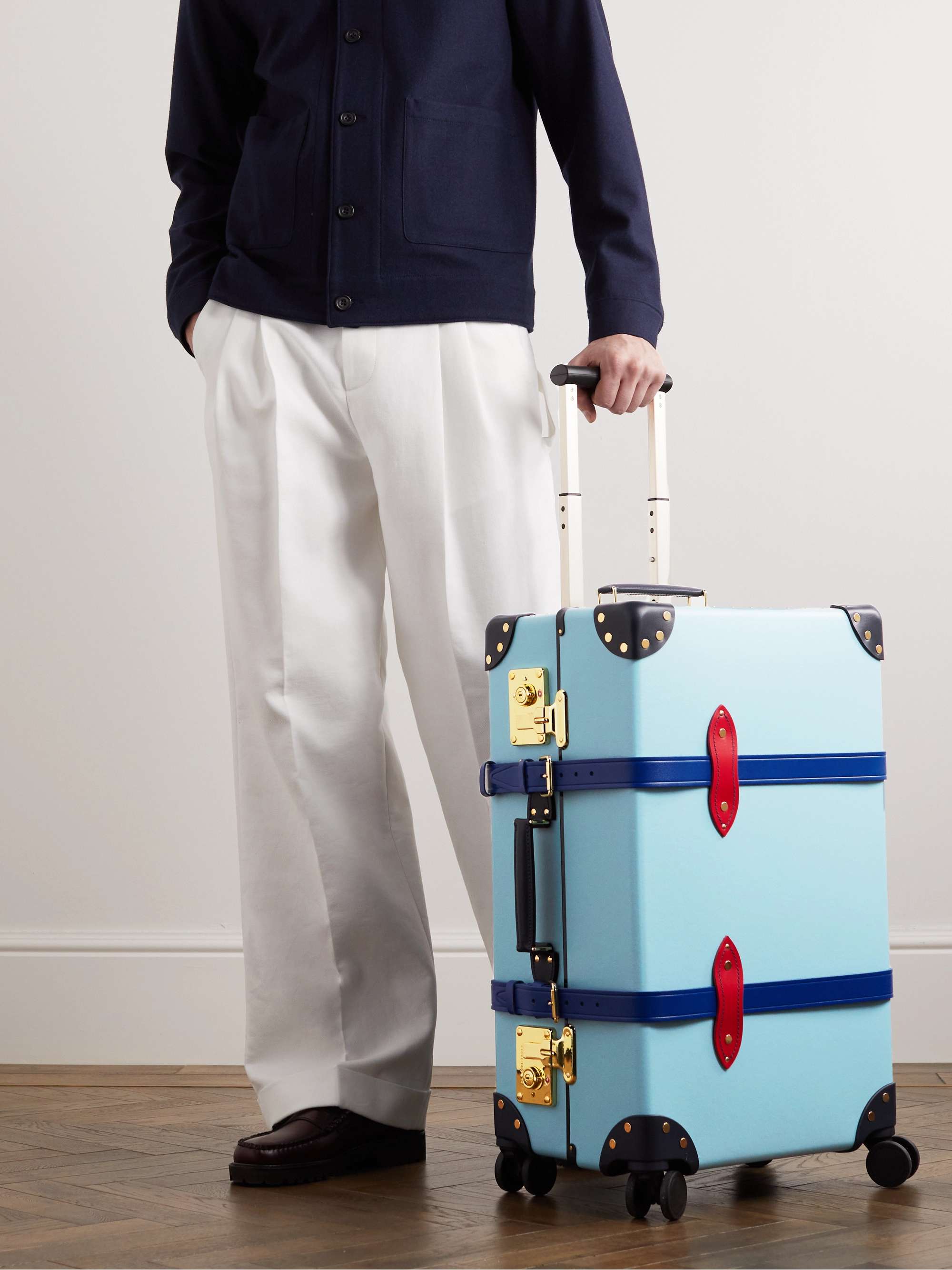 GLOBE-TROTTER + Peanuts Leather-Trimmed Suitcase for Men | MR PORTER