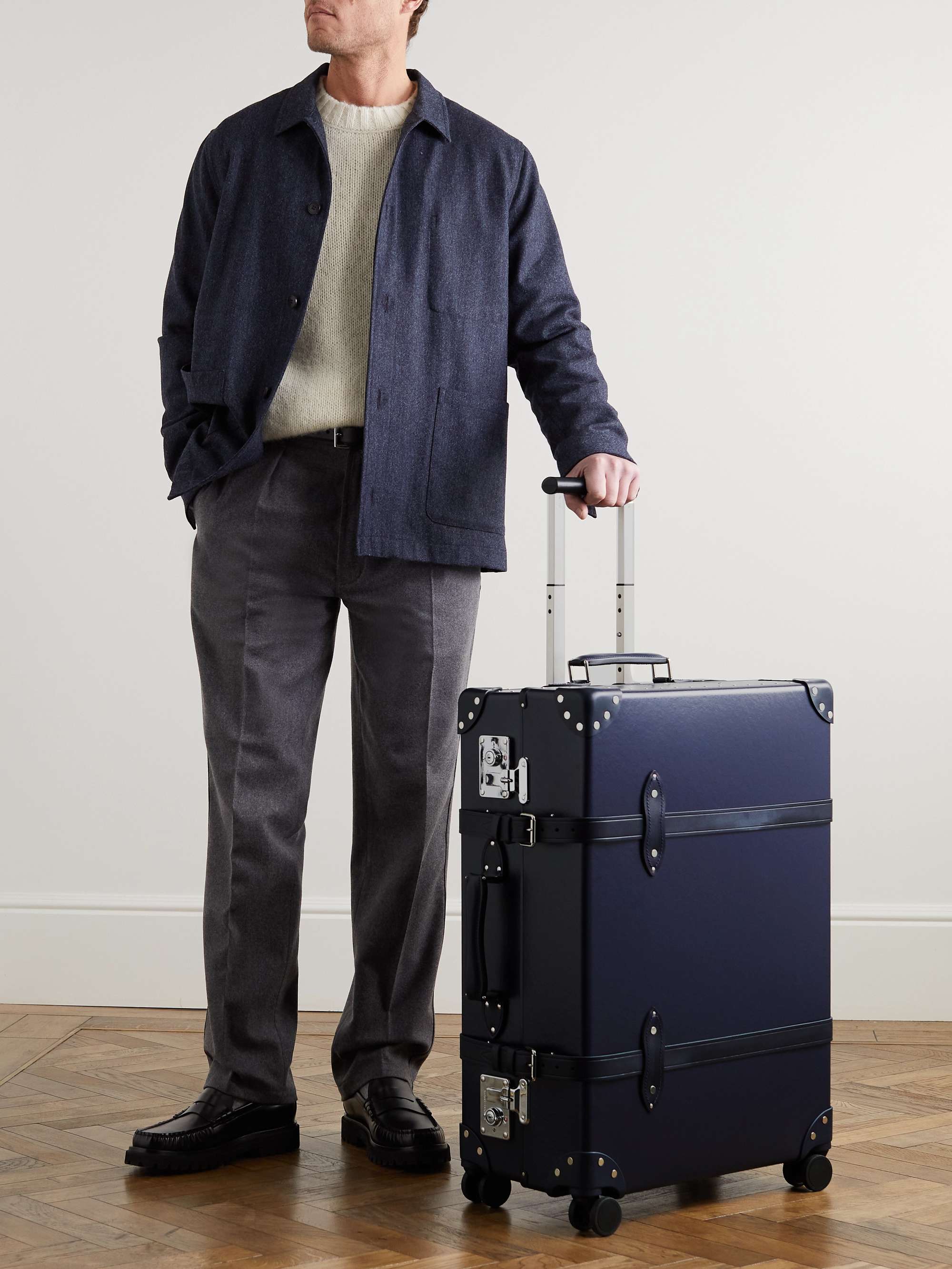 GLOBE-TROTTER Centenary 30" Leather-Trimmed Suitcase for Men | MR PORTER
