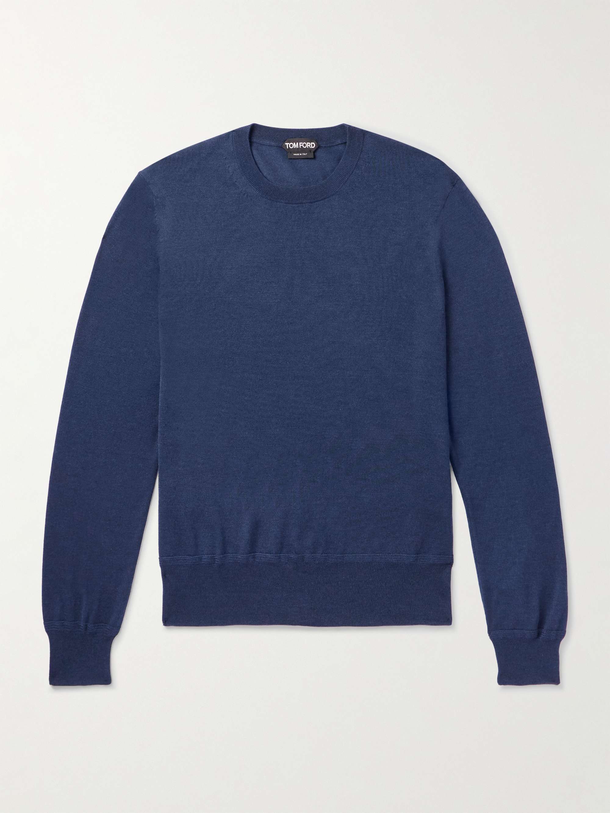 TOM FORD Slim-Fit Cashmere and Silk-Blend Sweater for Men | MR PORTER