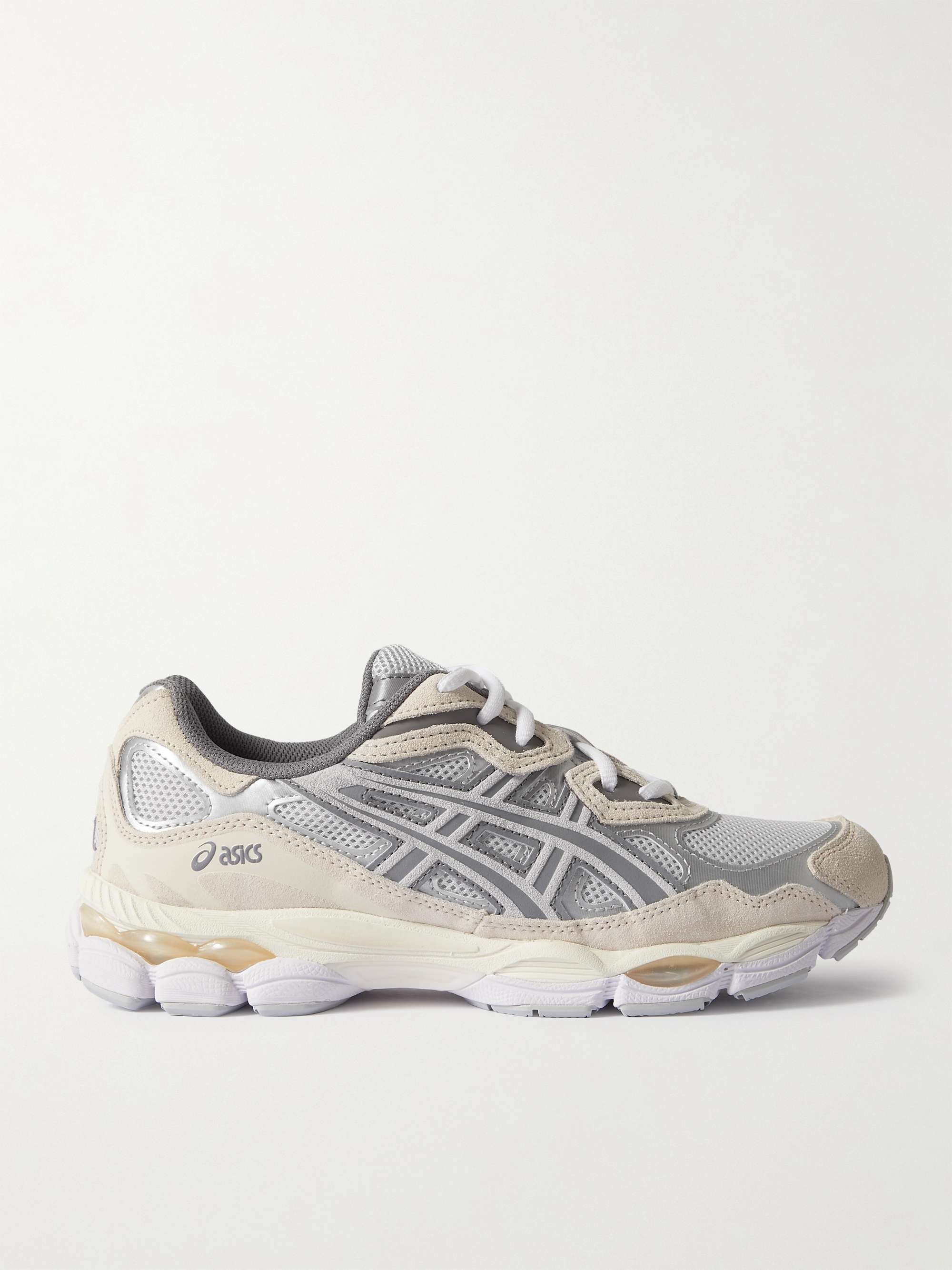 ASICS GEL-NYC Mesh, Suede and Faux Leather Sneakers for Men | MR PORTER
