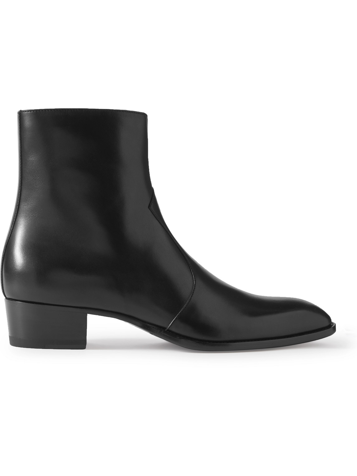 Saint Laurent Black Wyatt Harness Boots pour hommes