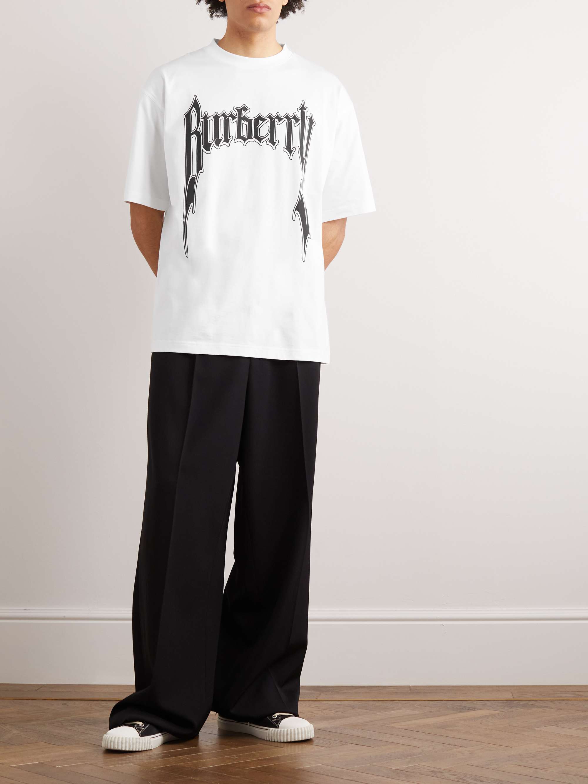 BURBERRY Logo-Print Cotton-Jersey T-Shirt for Men | MR PORTER