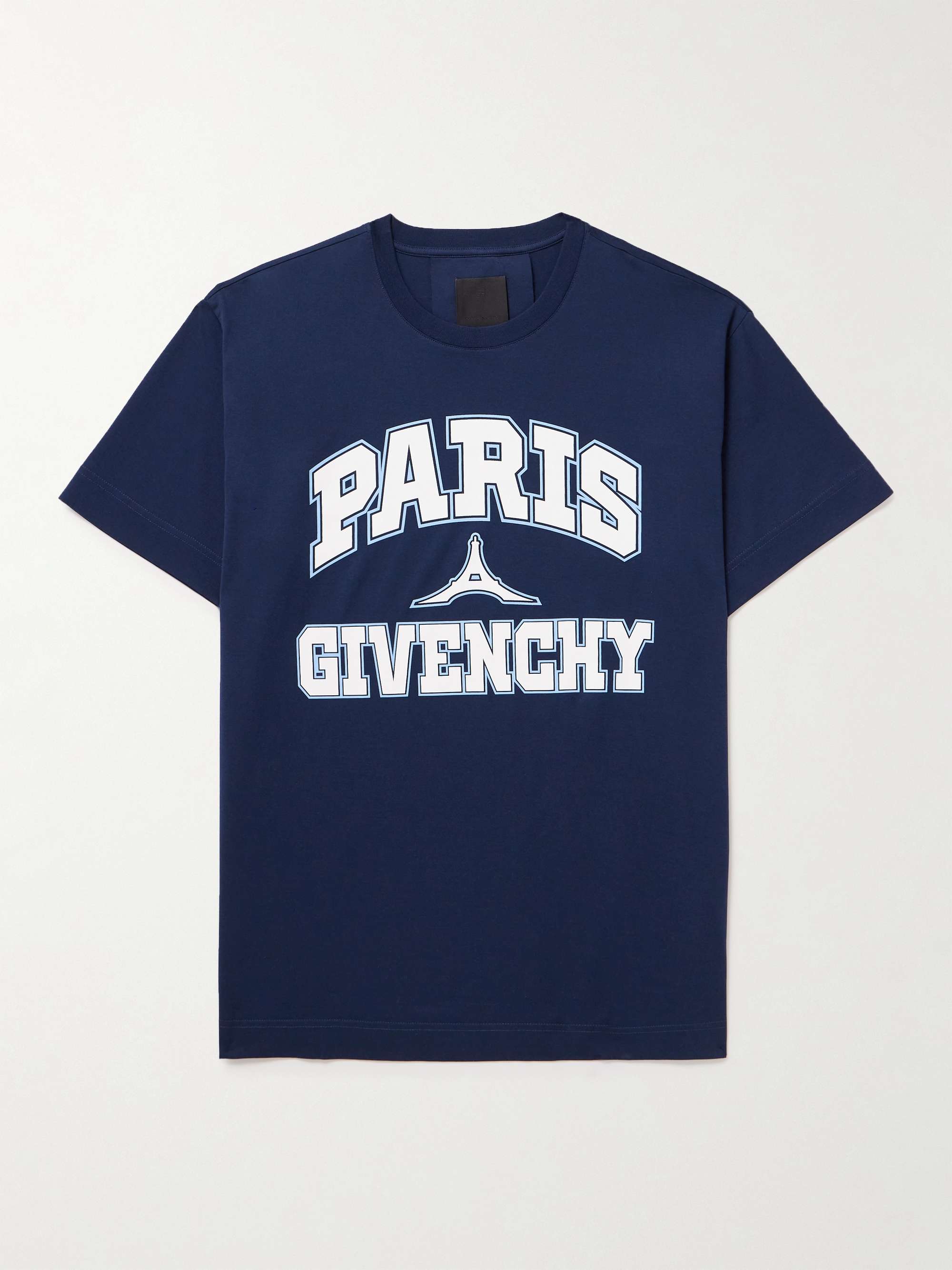 GIVENCHY Paris Logo-Print Cotton-Jersey T-Shirt for Men | MR PORTER