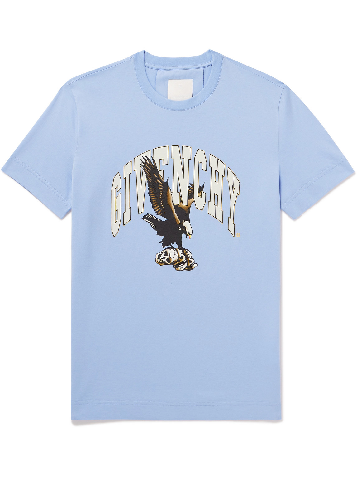 Givenchy - Eagle Logo-Print Cotton-Jersey T-Shirt - Men - Blue - S for Men