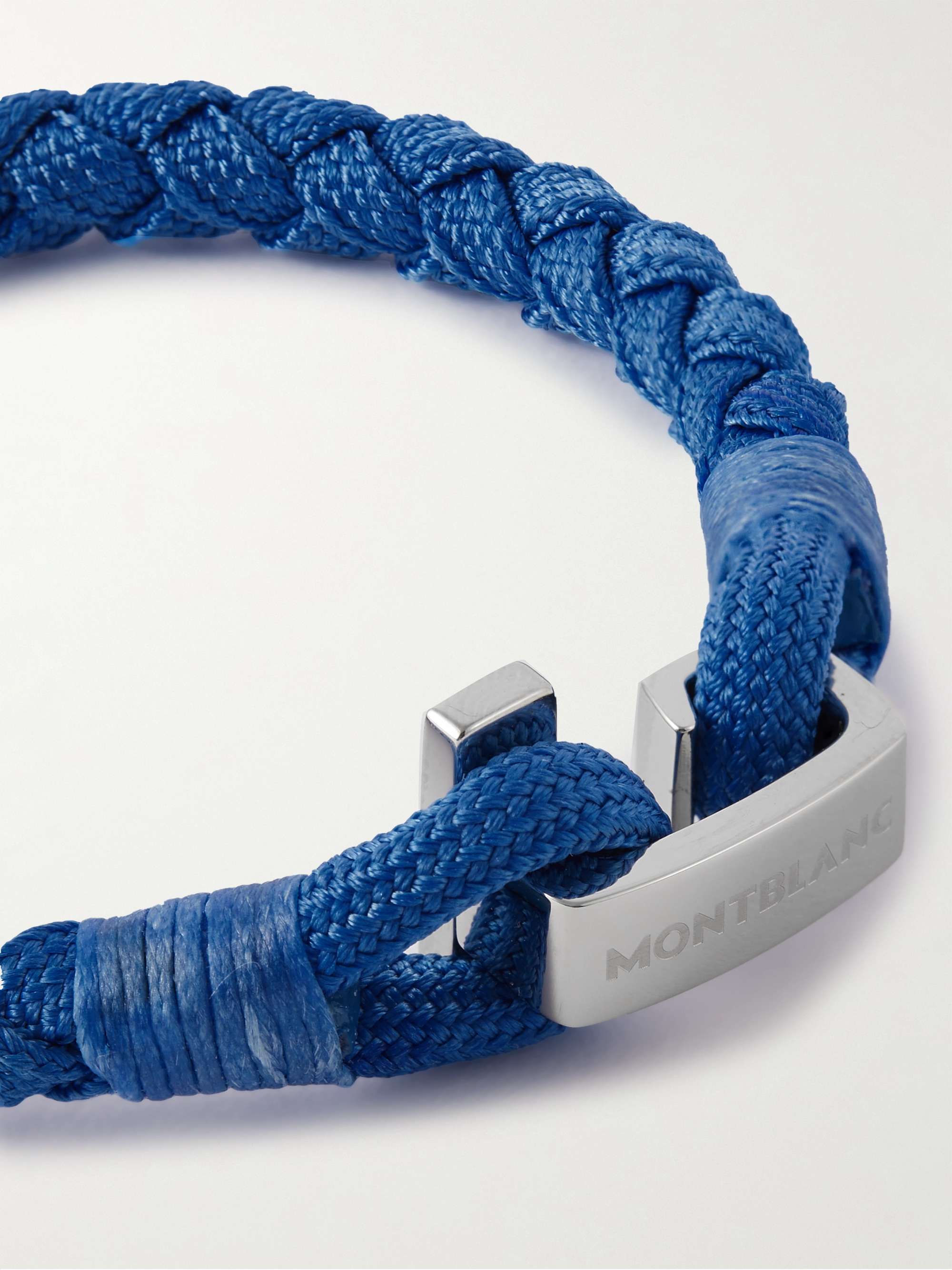 Blue Stainless Steel Cord Bracelet | MONTBLANC | MR PORTER