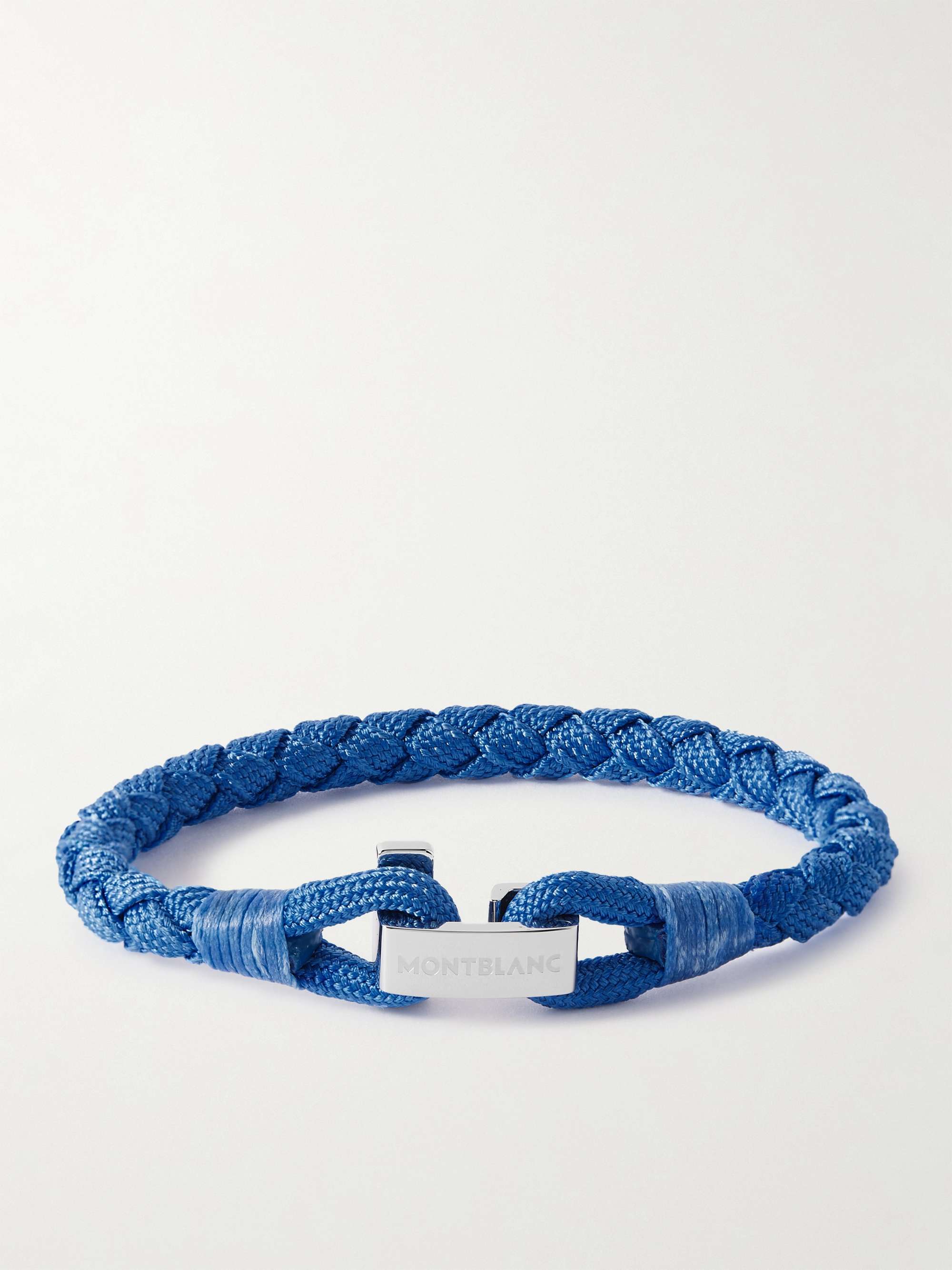 MONTBLANC Stainless Steel Cord Bracelet for Men | MR PORTER