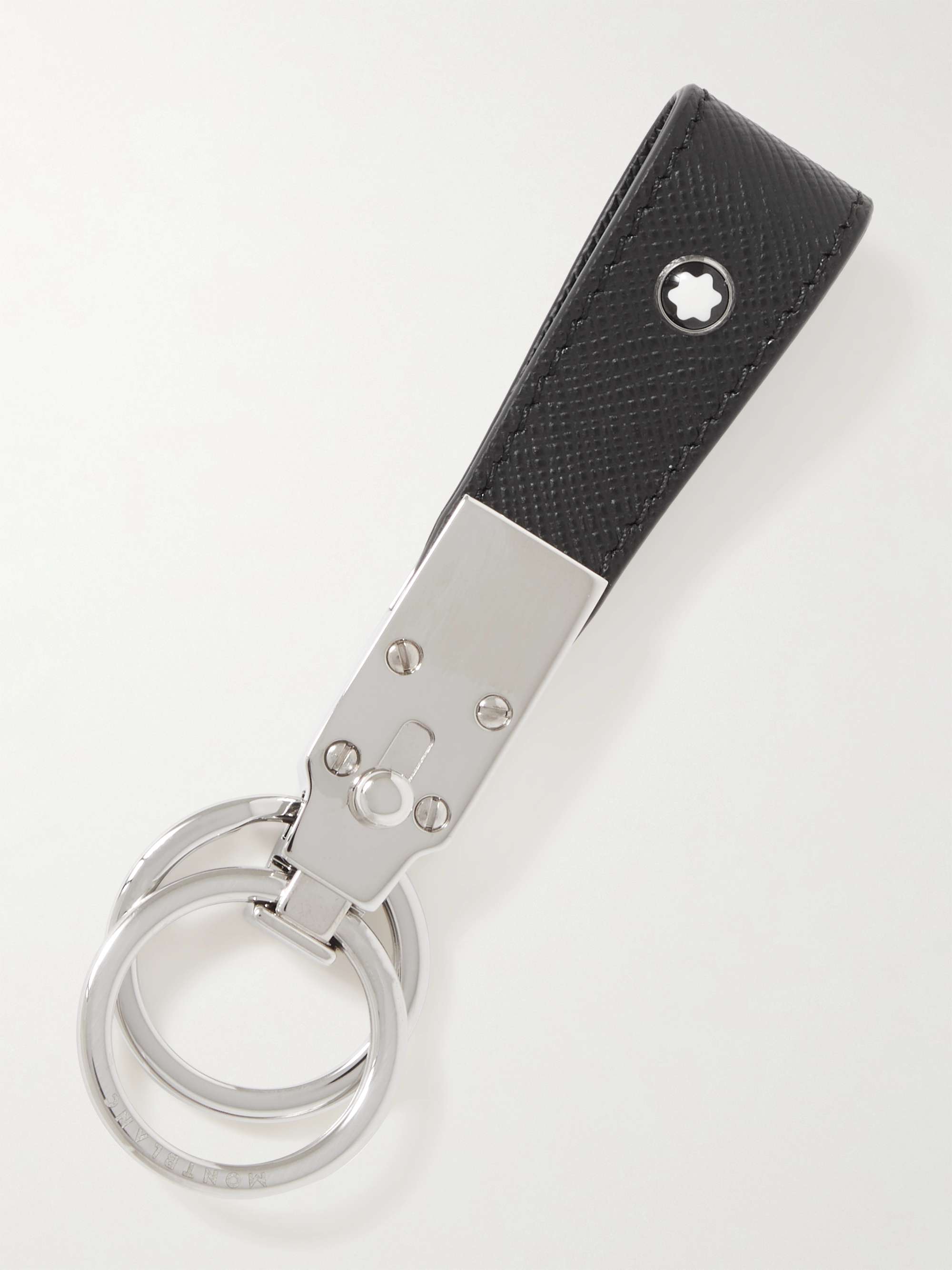 Sartorial Schlüsselanhänger aus quergemasertem Leder mit silberfarbenen  Details | MR PORTER