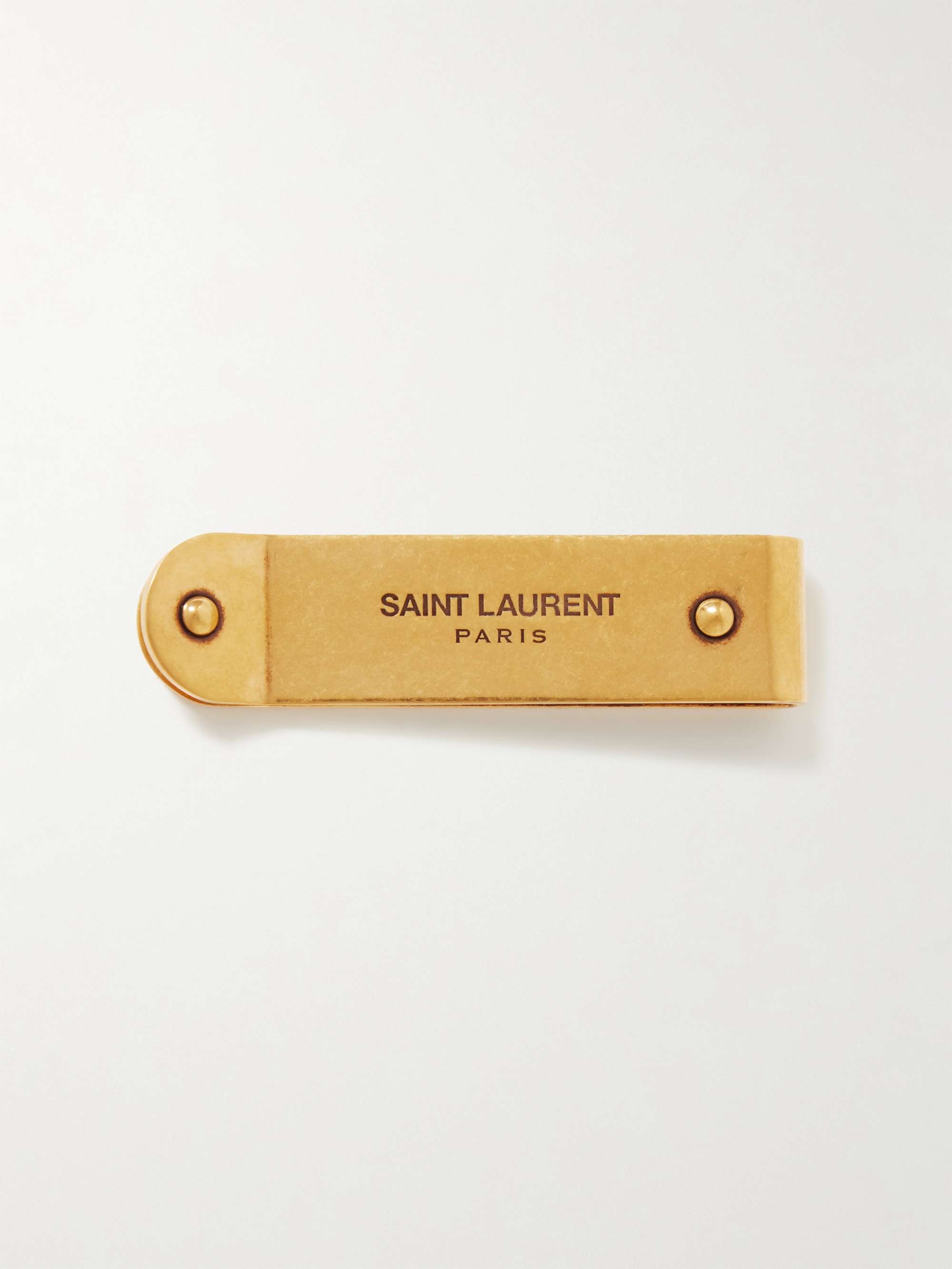 Saint Laurent - Men - Gold-Tone Money Clip Gold