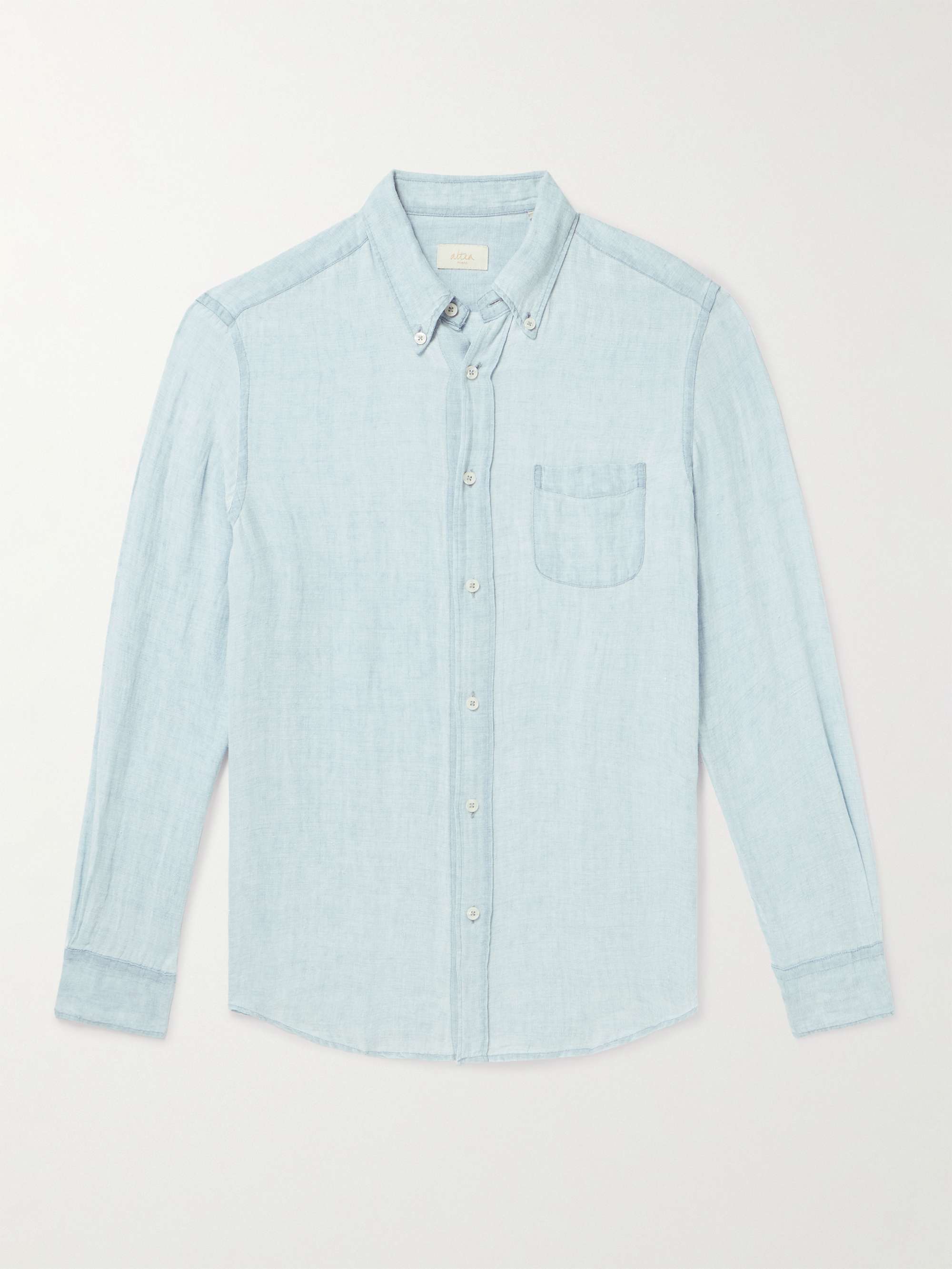 ALTEA Ivy Button-Down Collar Linen Shirt for Men | MR PORTER