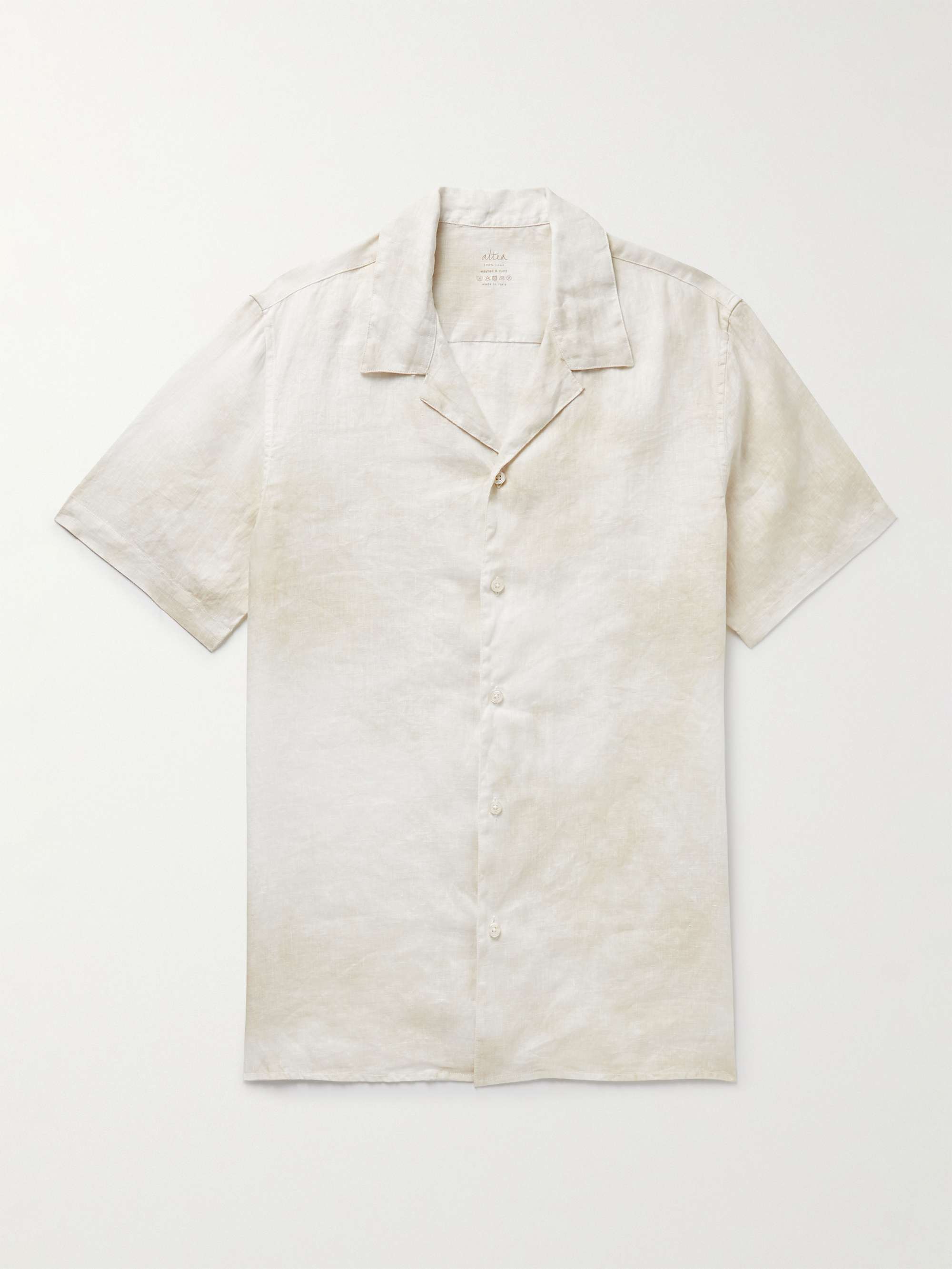 ALTEA Baker Camp-Collar Linen Shirt for Men | MR PORTER