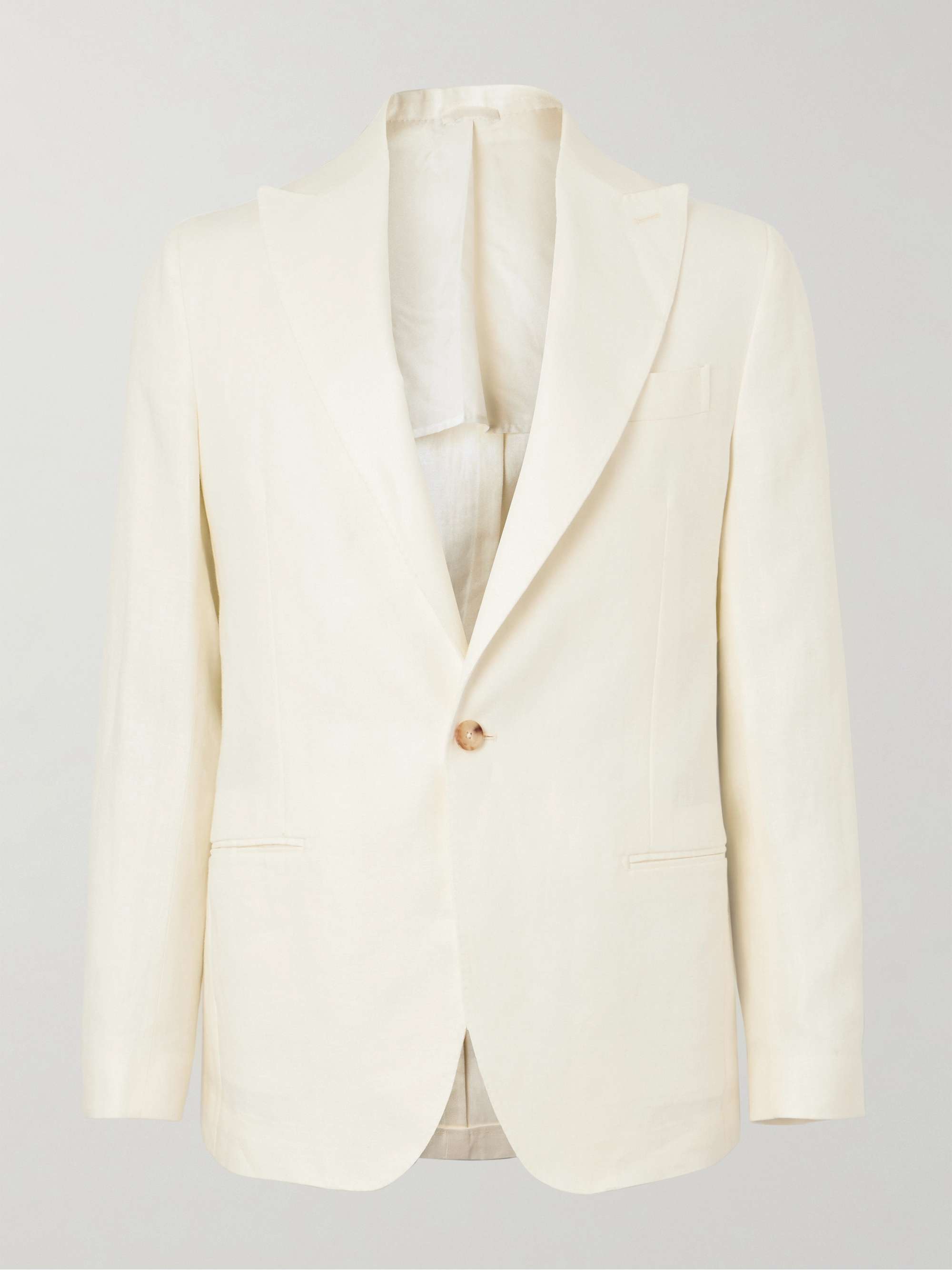 DE PETRILLO Linen Suit Blazer for Men | MR PORTER