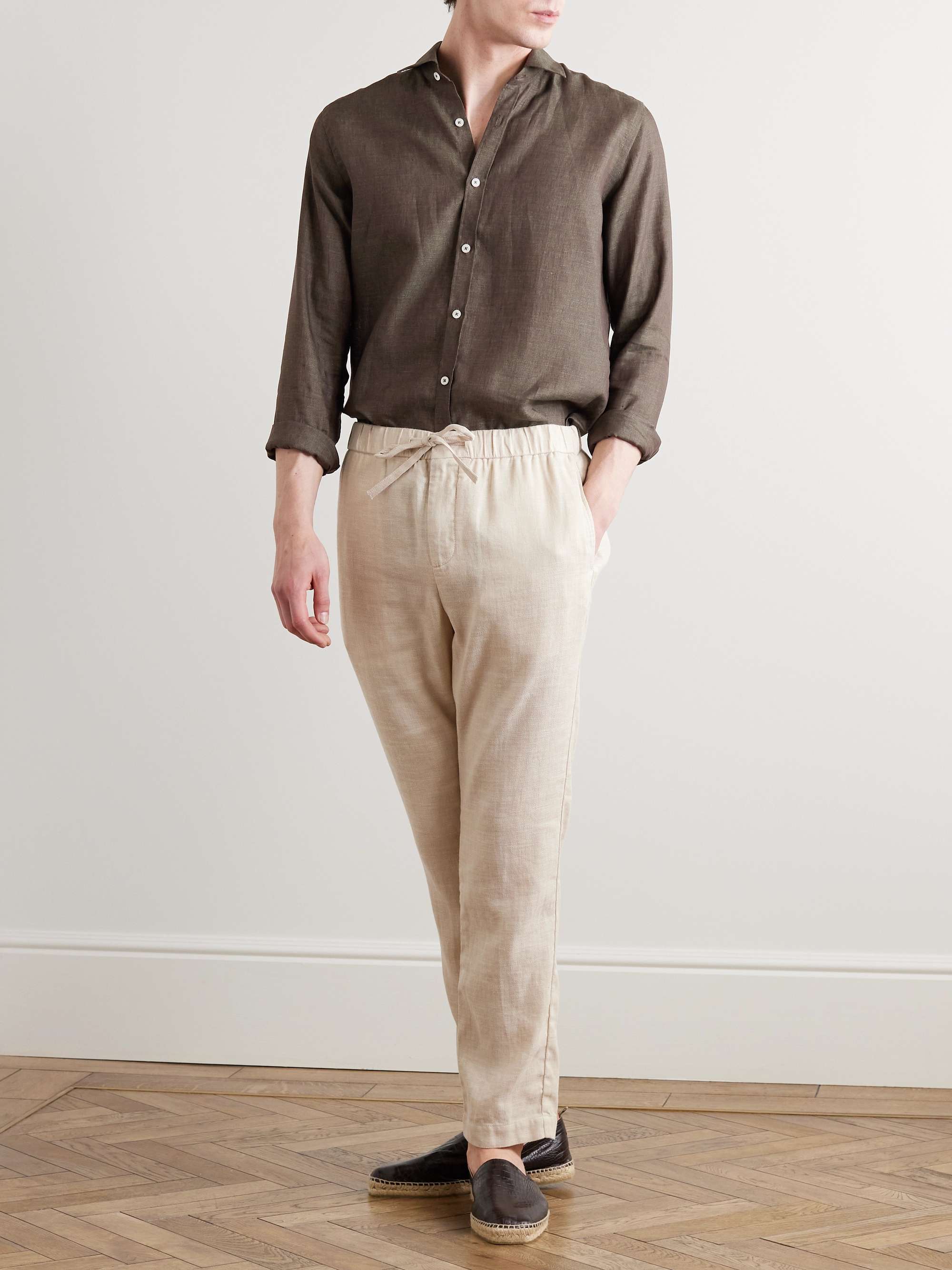 CANALI Linen Shirt for Men | MR PORTER