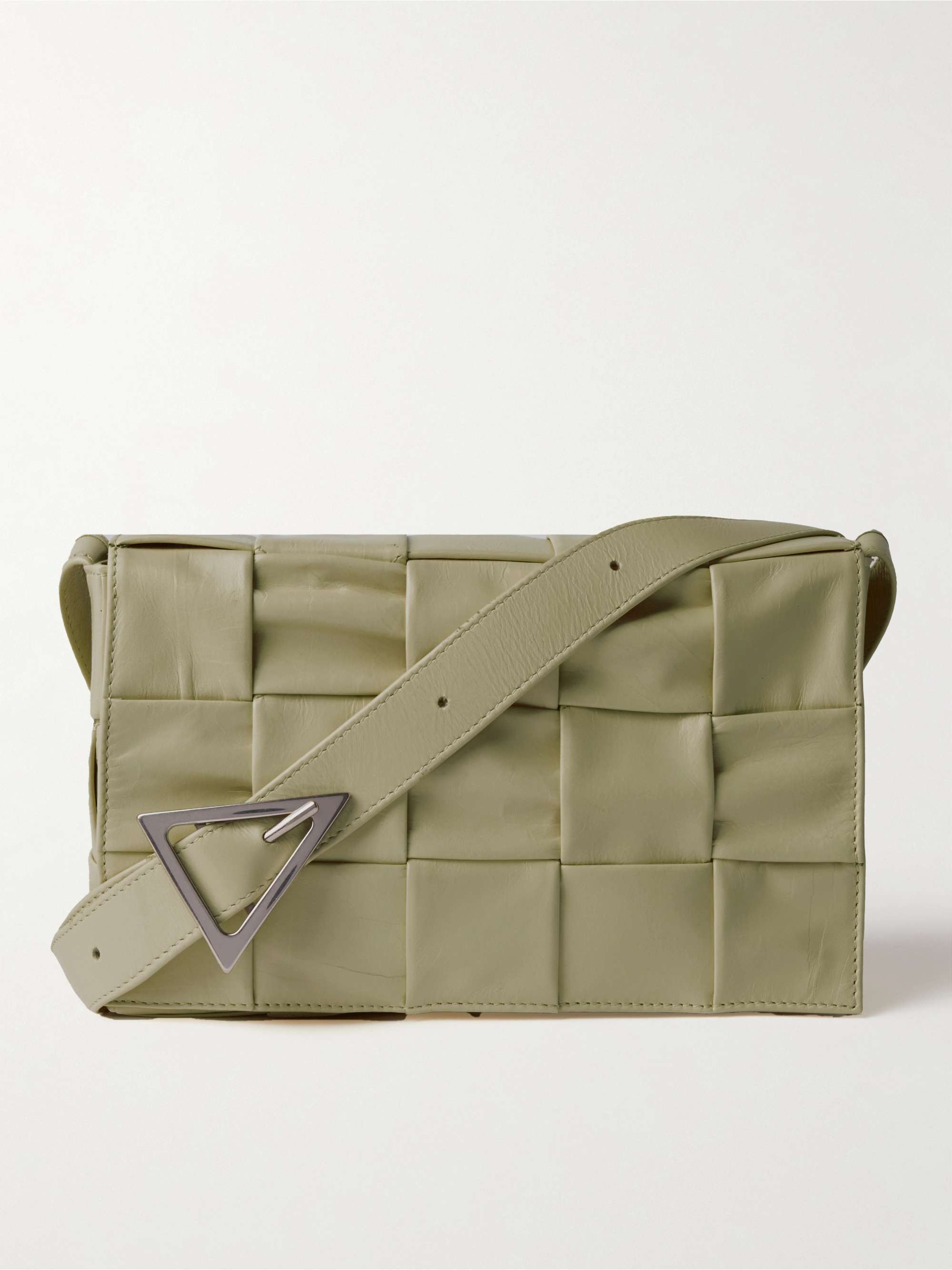 Bottega Veneta - Loop Mini Intrecciato Leather Shoulder Bag - Green - One Size - Net A Porter