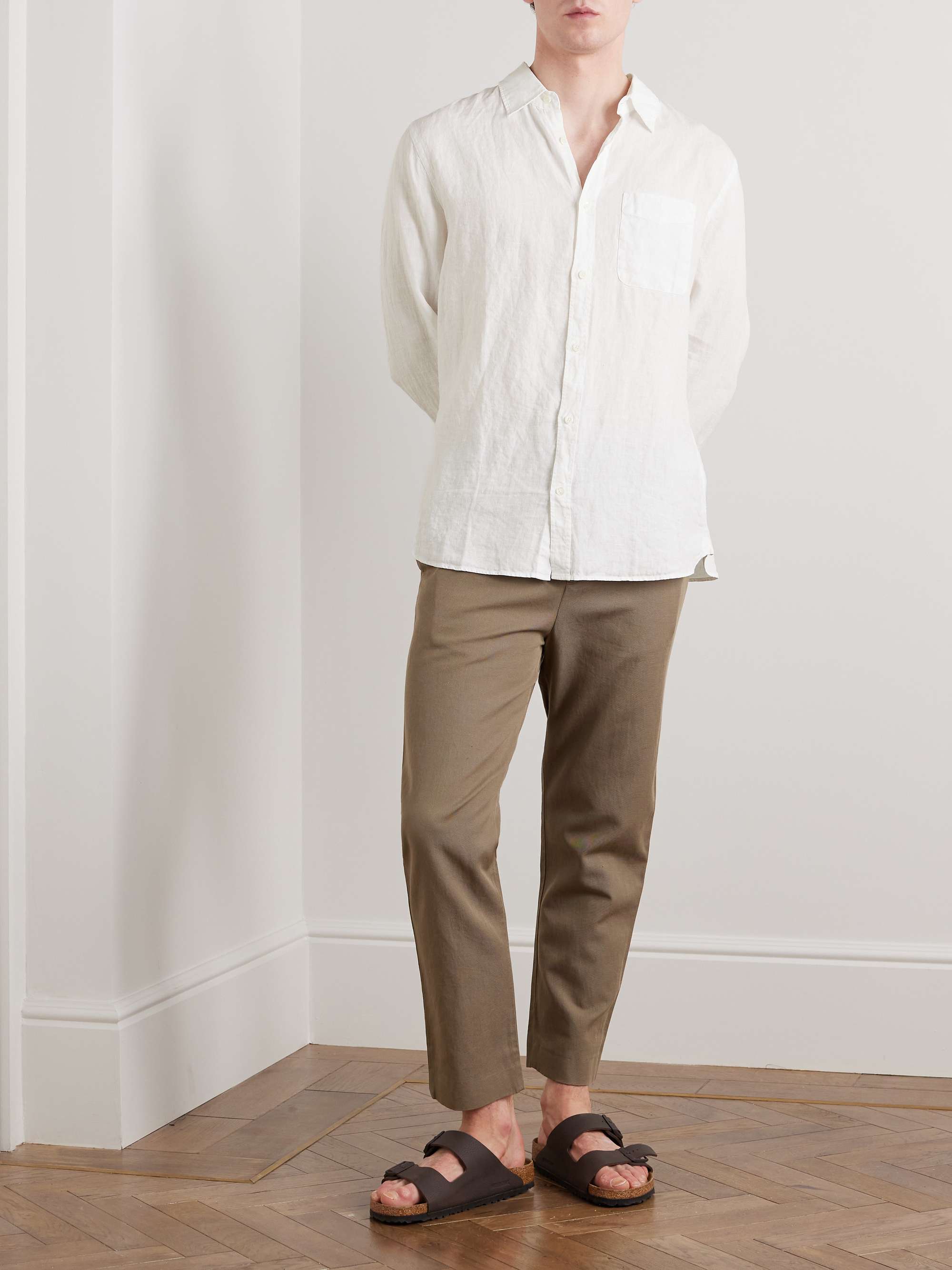 MR P. Garment-Dyed Linen Shirt for Men | MR PORTER
