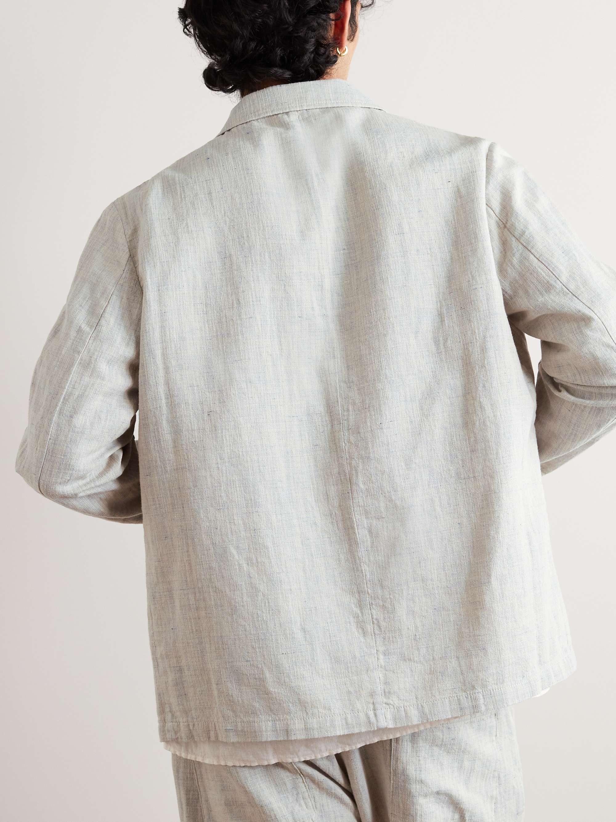 BARENA Visal Linen Overshirt for Men | MR PORTER