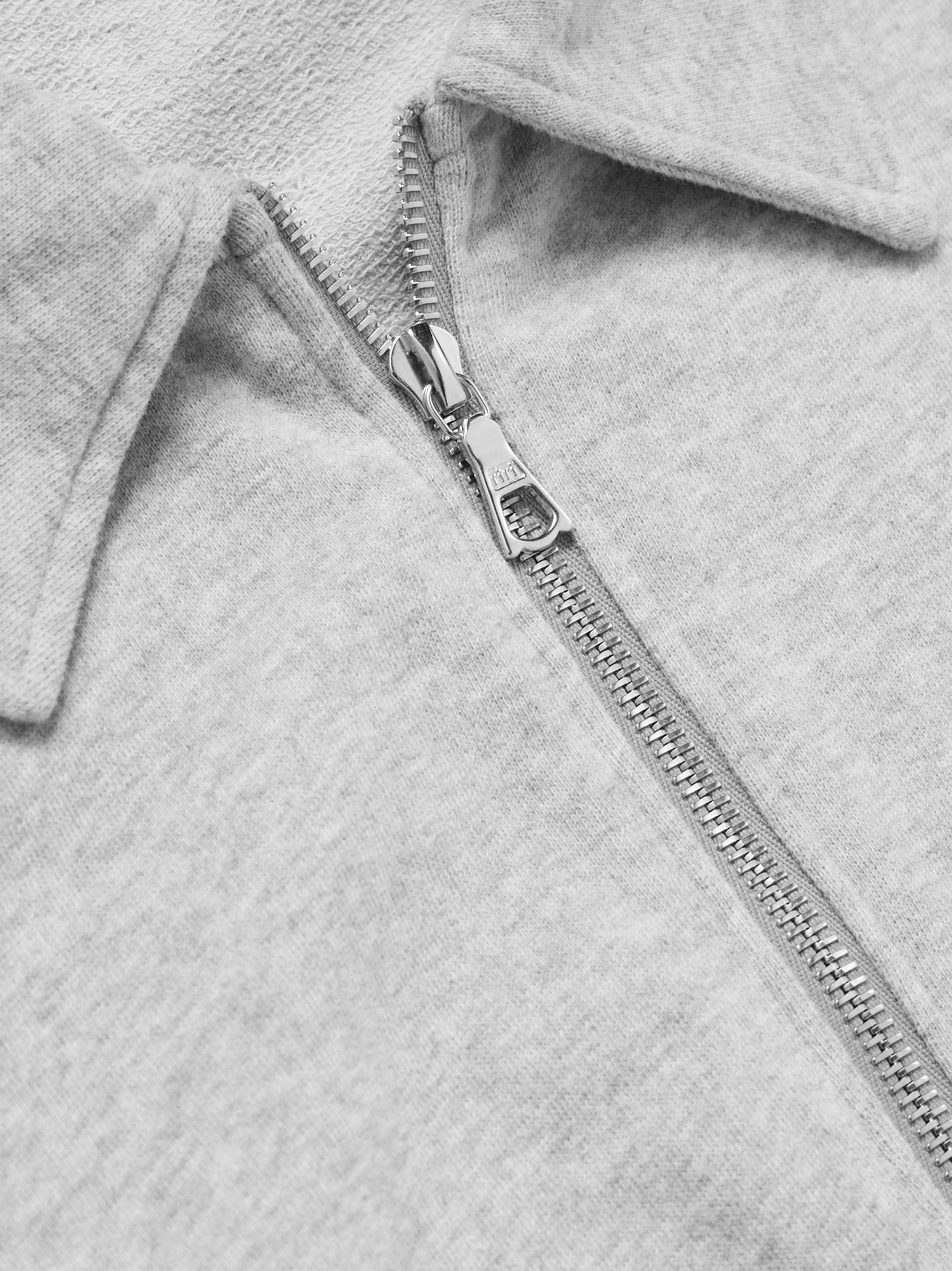 OFFICINE GÉNÉRALE Esborn Cotton-Jersey Zip-Up Sweatshirt for Men | MR ...