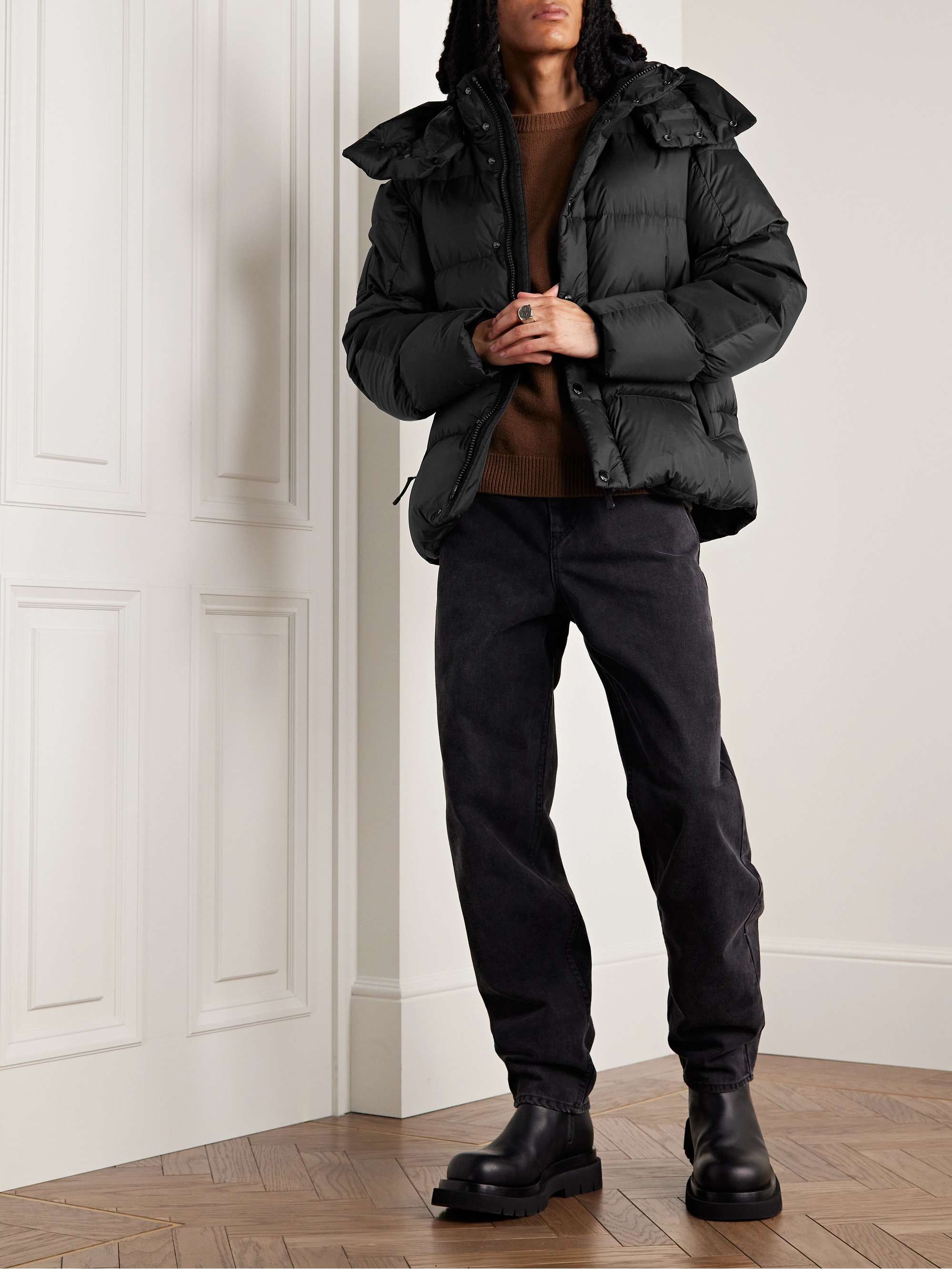 BURBERRY Convertible Quilted Shell Hooded Down Jacket for Men | MR PORTER