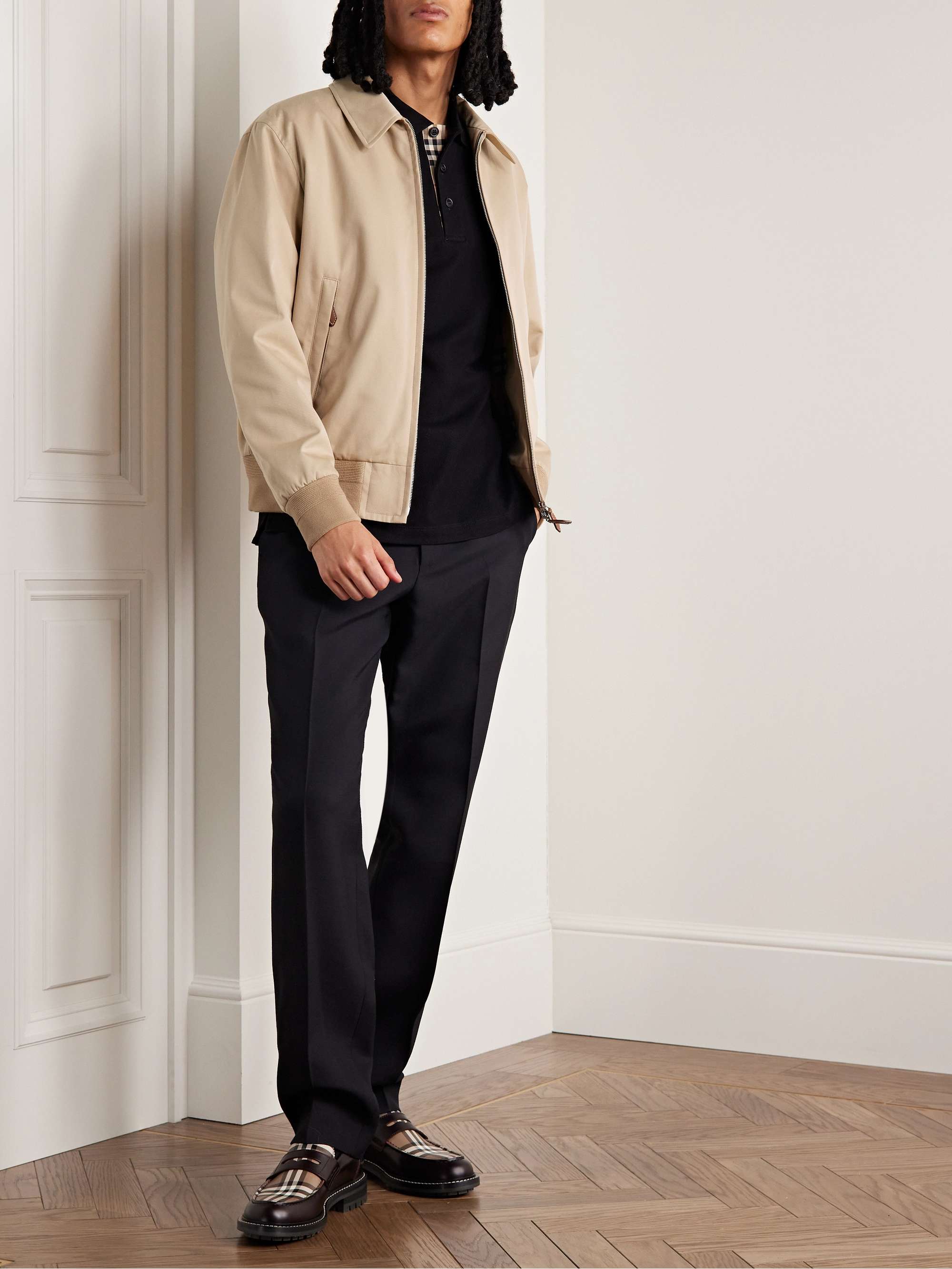 BURBERRY Cotton-Gabardine Blouson Jacket for Men | MR PORTER