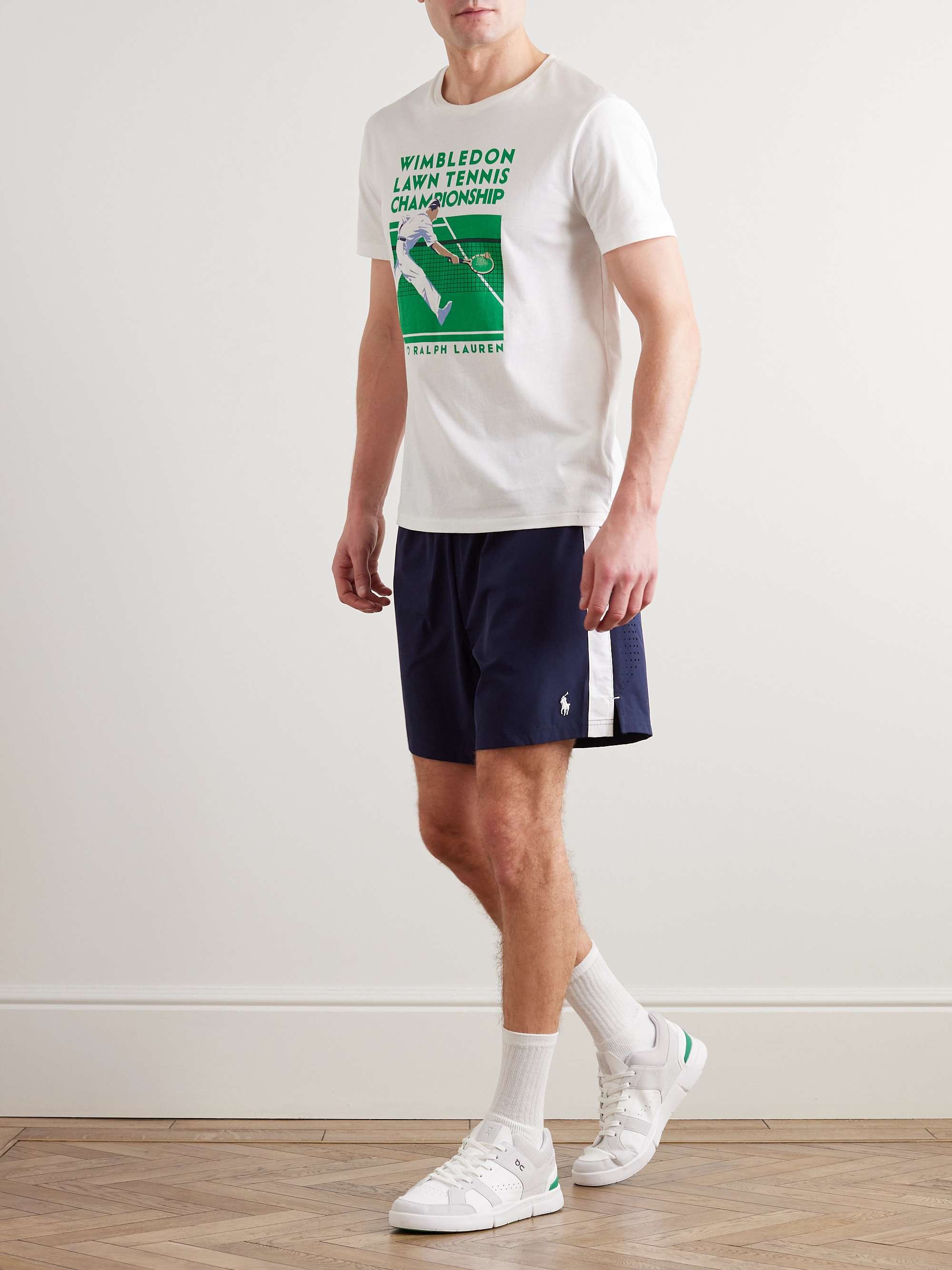 POLO RALPH LAUREN Wimbledon Logo-Embroidered Recycled-Shell Drawstring Shorts  for Men | MR PORTER