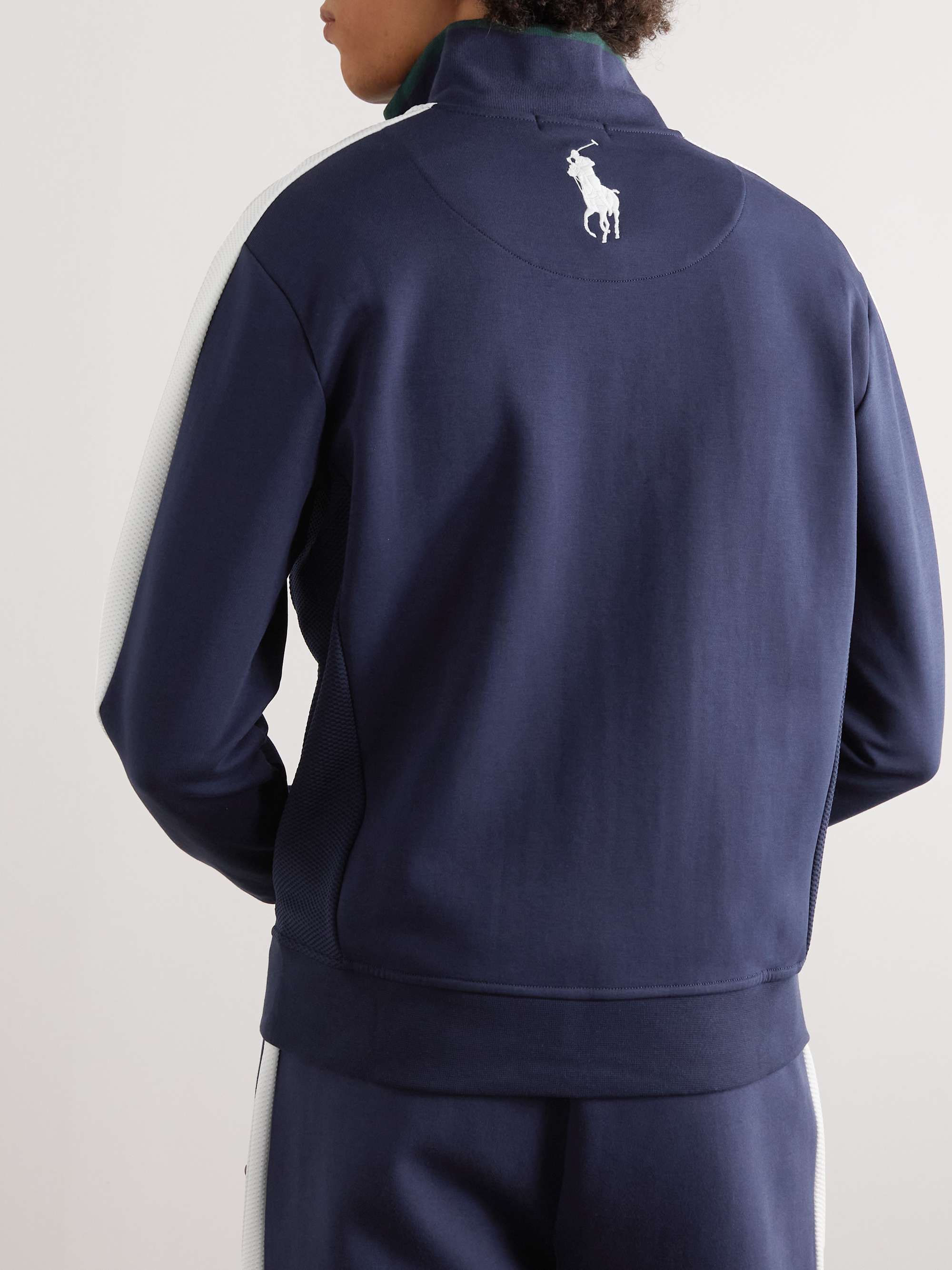 Giacca sportiva slim-fit in jersey con finiture in mesh e applicazioni  Wimbledon POLO RALPH LAUREN da uomo | MR PORTER
