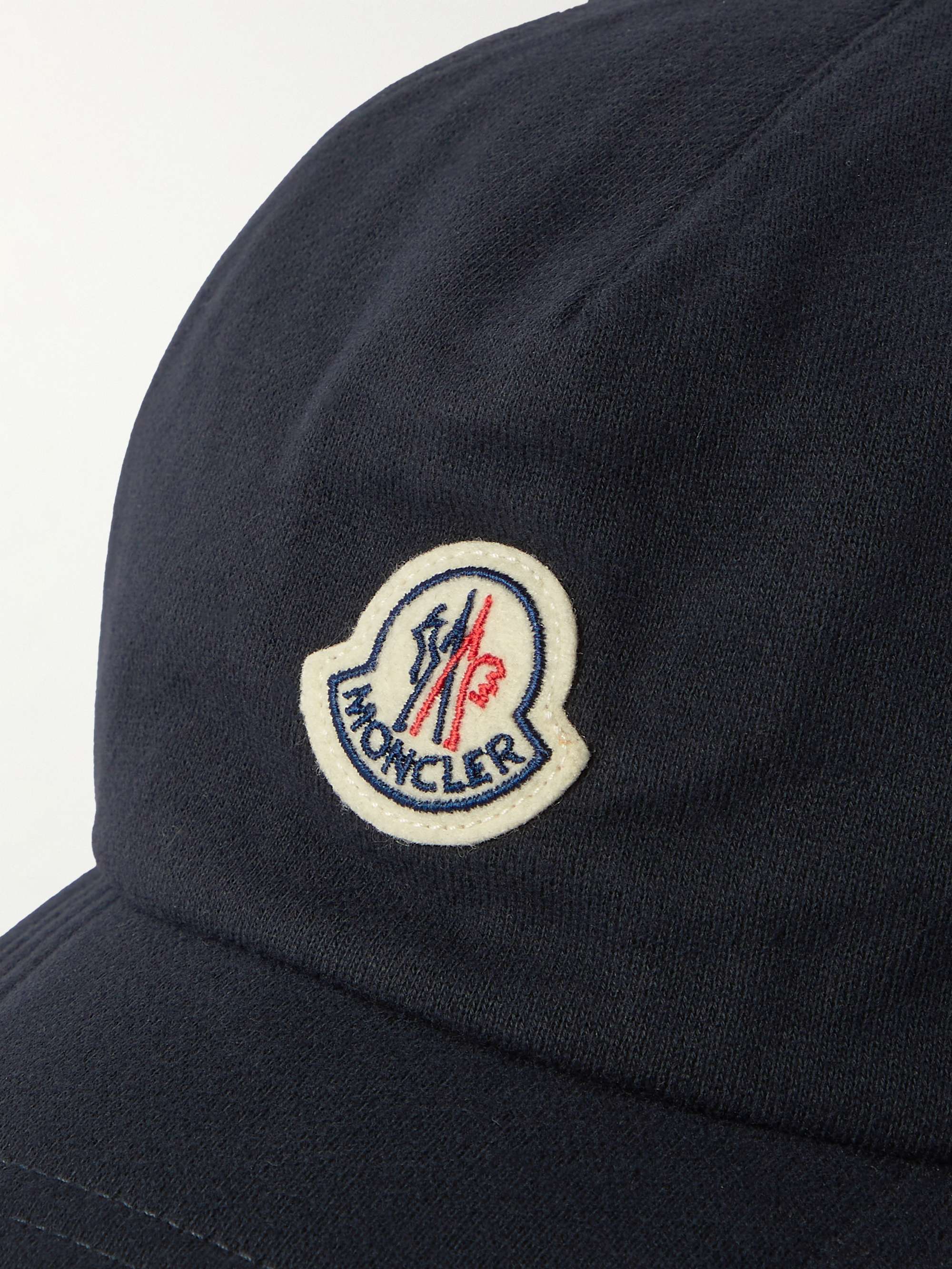 أزرق قبعة بيسبول من قطن الجيرسي الممشّط مزيّنة برقعة شعار العلامة | MONCLER  | MR PORTER