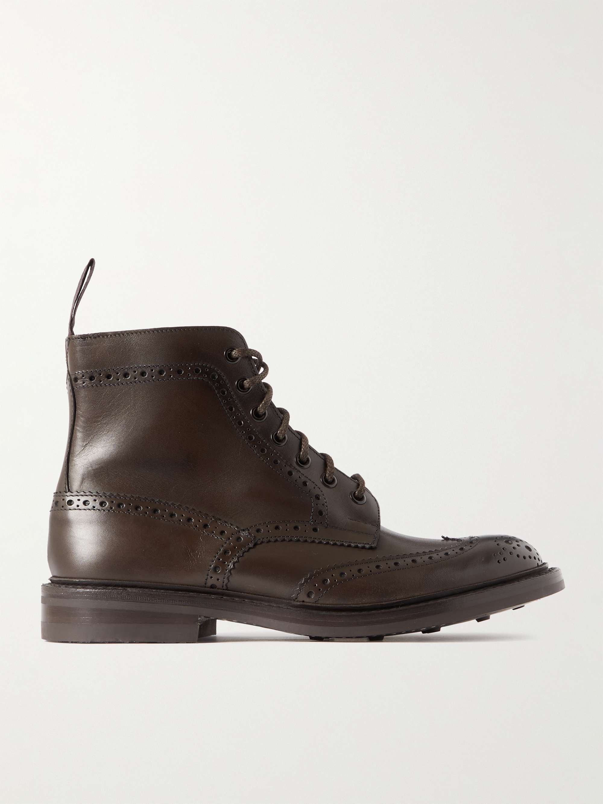TRICKER'S Stow Leather Brogue Boots for Men | MR PORTER
