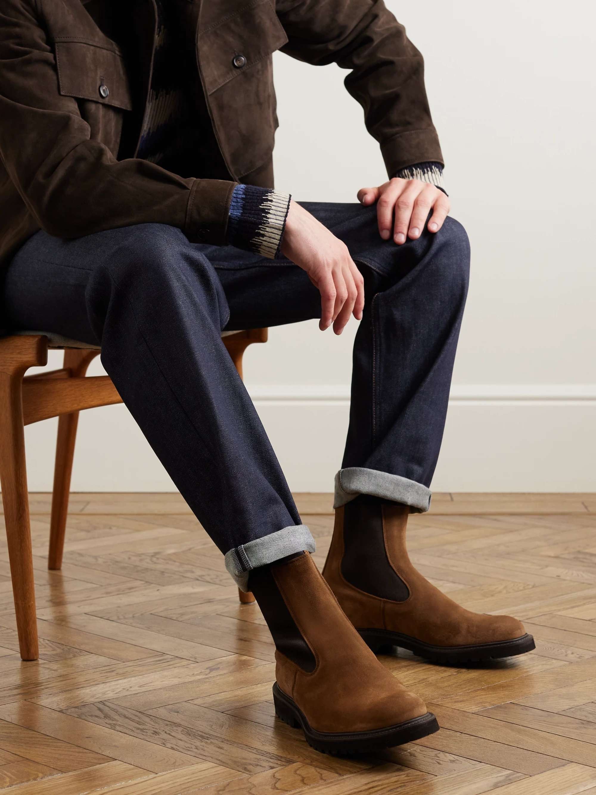 TRICKER'S Suede Chelsea Boots for Men | MR PORTER