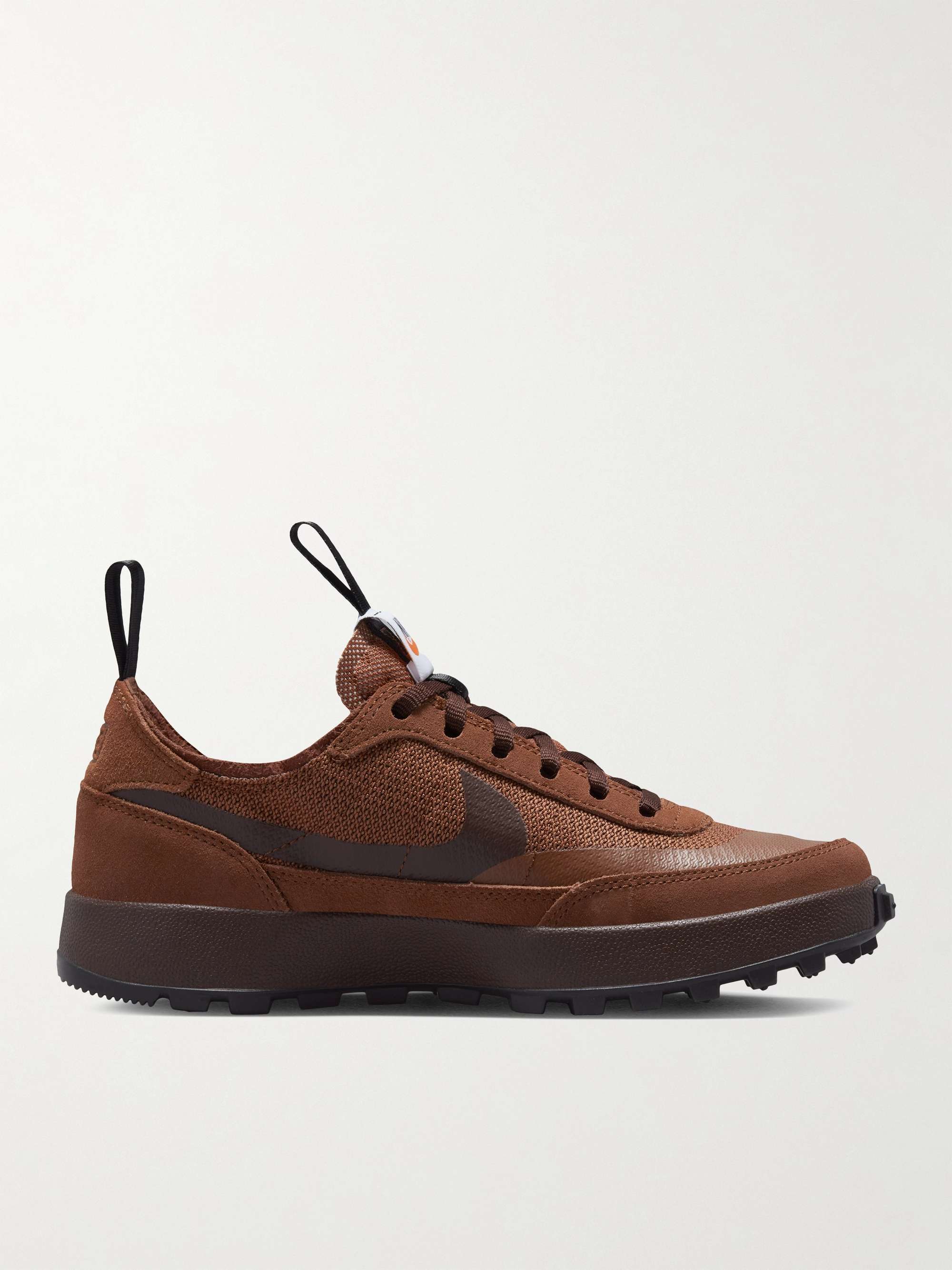 NIKE + Tom Sachs General Purpose Rubber-Trimmed Suede and Mesh Sneakers for  Men | MR PORTER