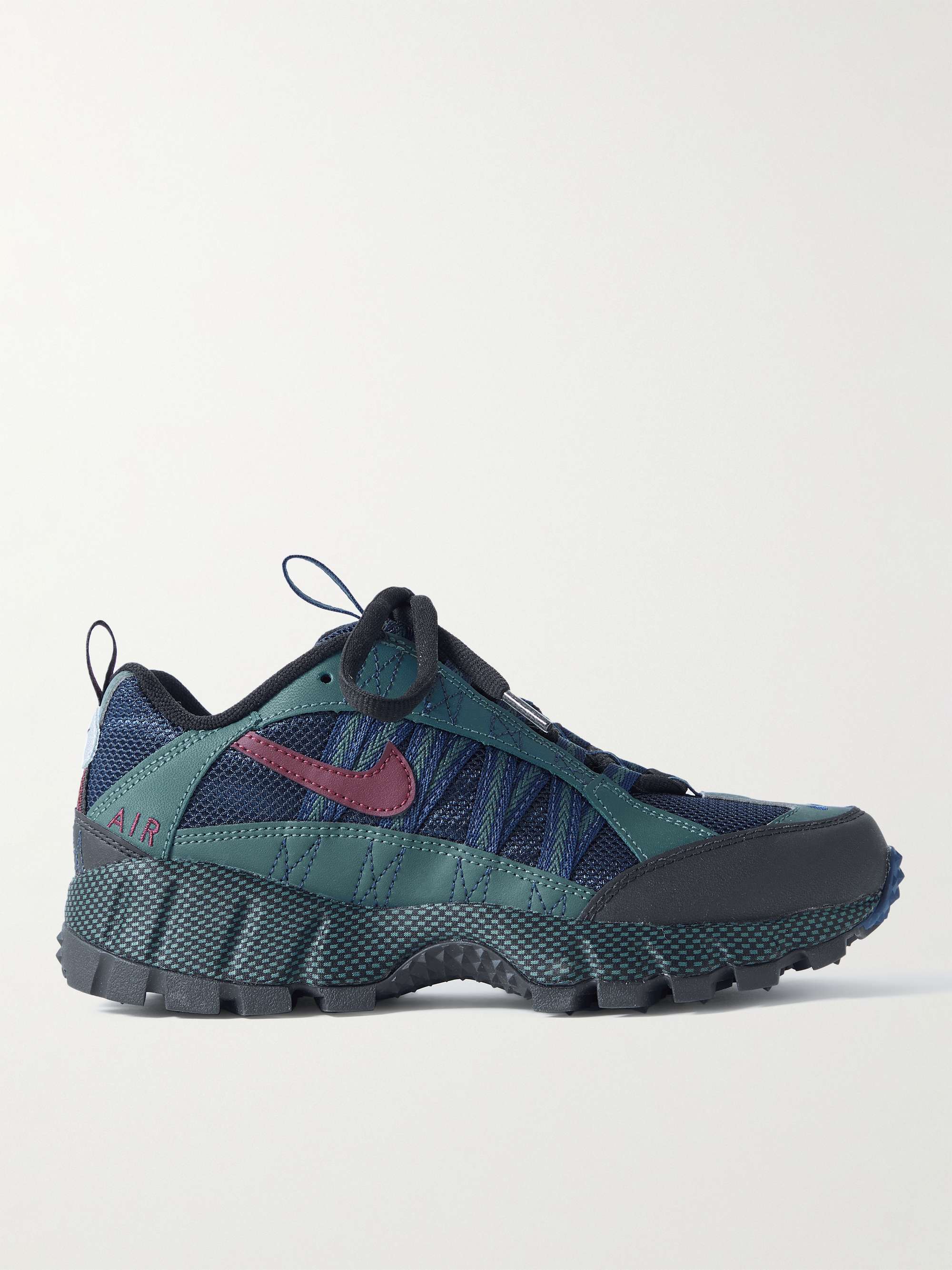 NIKE Air Humara QS Leather-Trimmed Mesh Sneakers | MR PORTER