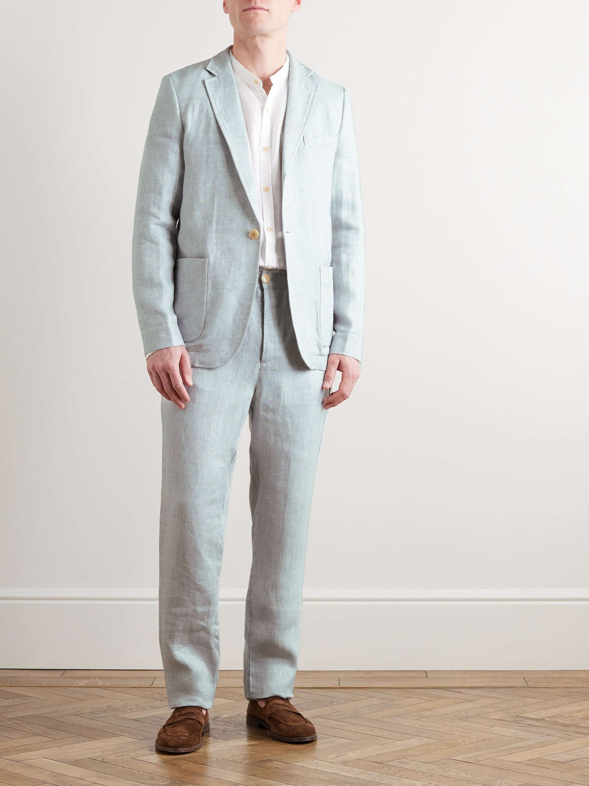 OLIVER SPENCER Fairway Linen Suit Jacket for Men | MR PORTER