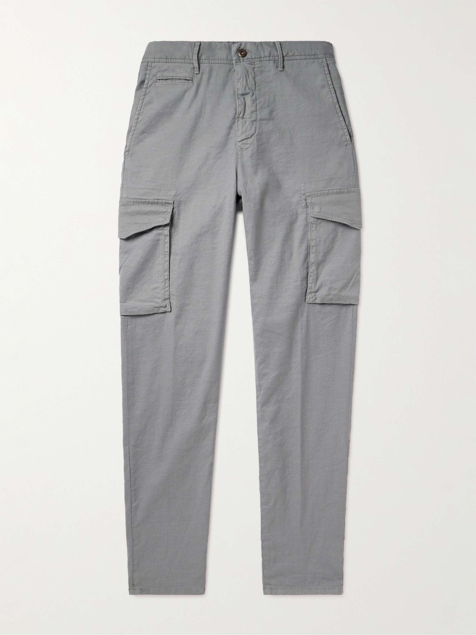 INCOTEX Straight-Leg Linen-Blend Cargo Trousers for Men | MR PORTER