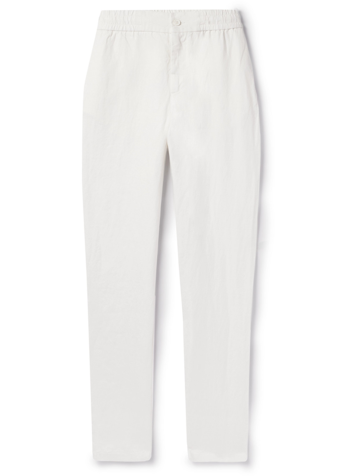 Orlebar Brown Cornell Straight-leg Washed Linen Trousers In White