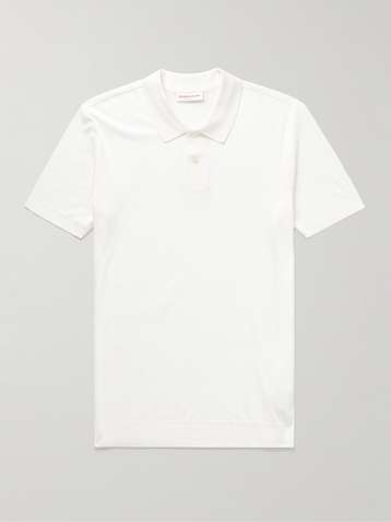 mens white designer polo shirts