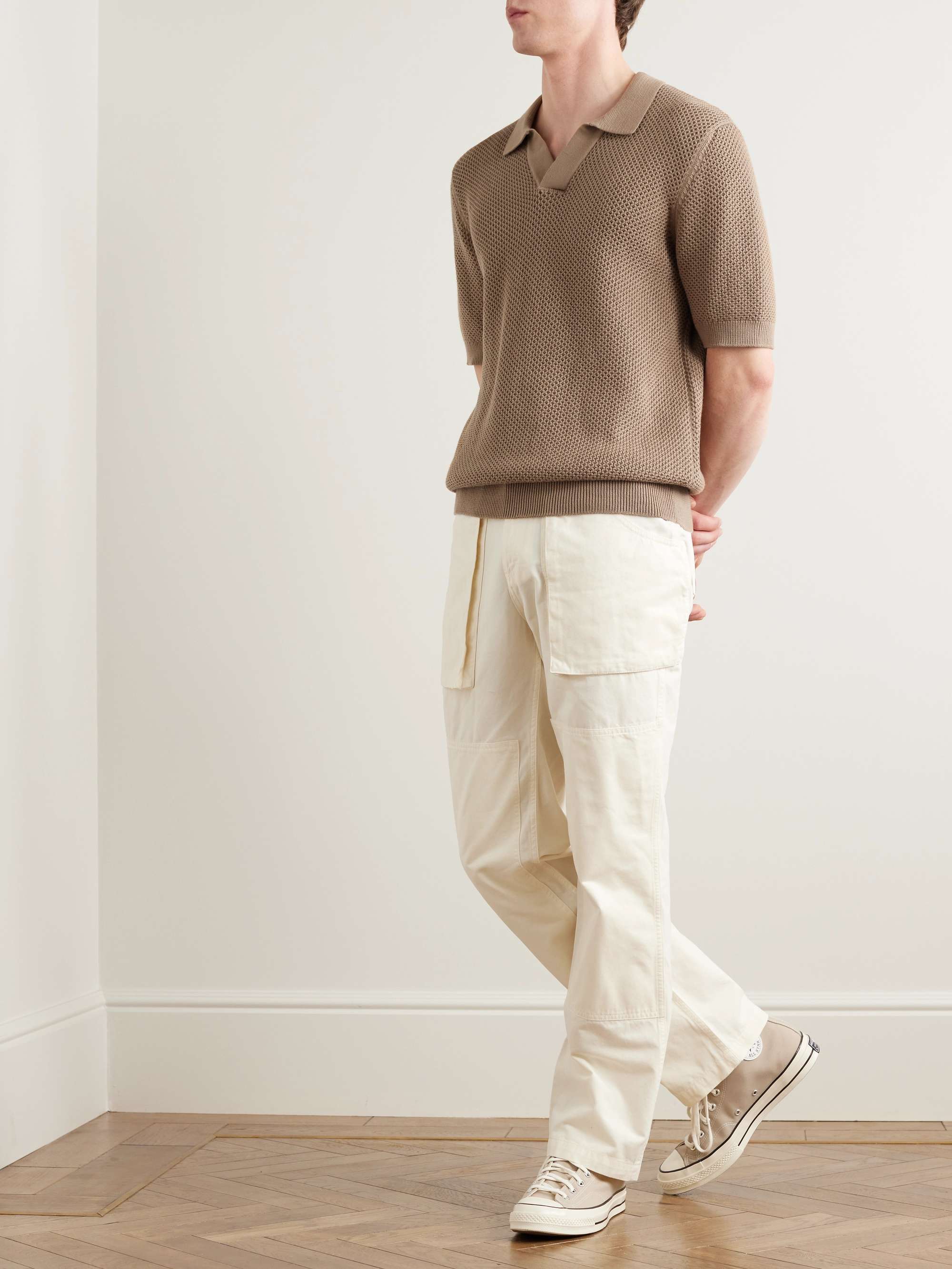 SUNSPEL Honeycomb-Knit Cotton Polo Shirt for Men | MR PORTER