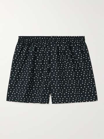 Red Gingham Cotton Boxer Shorts - Richard Anderson